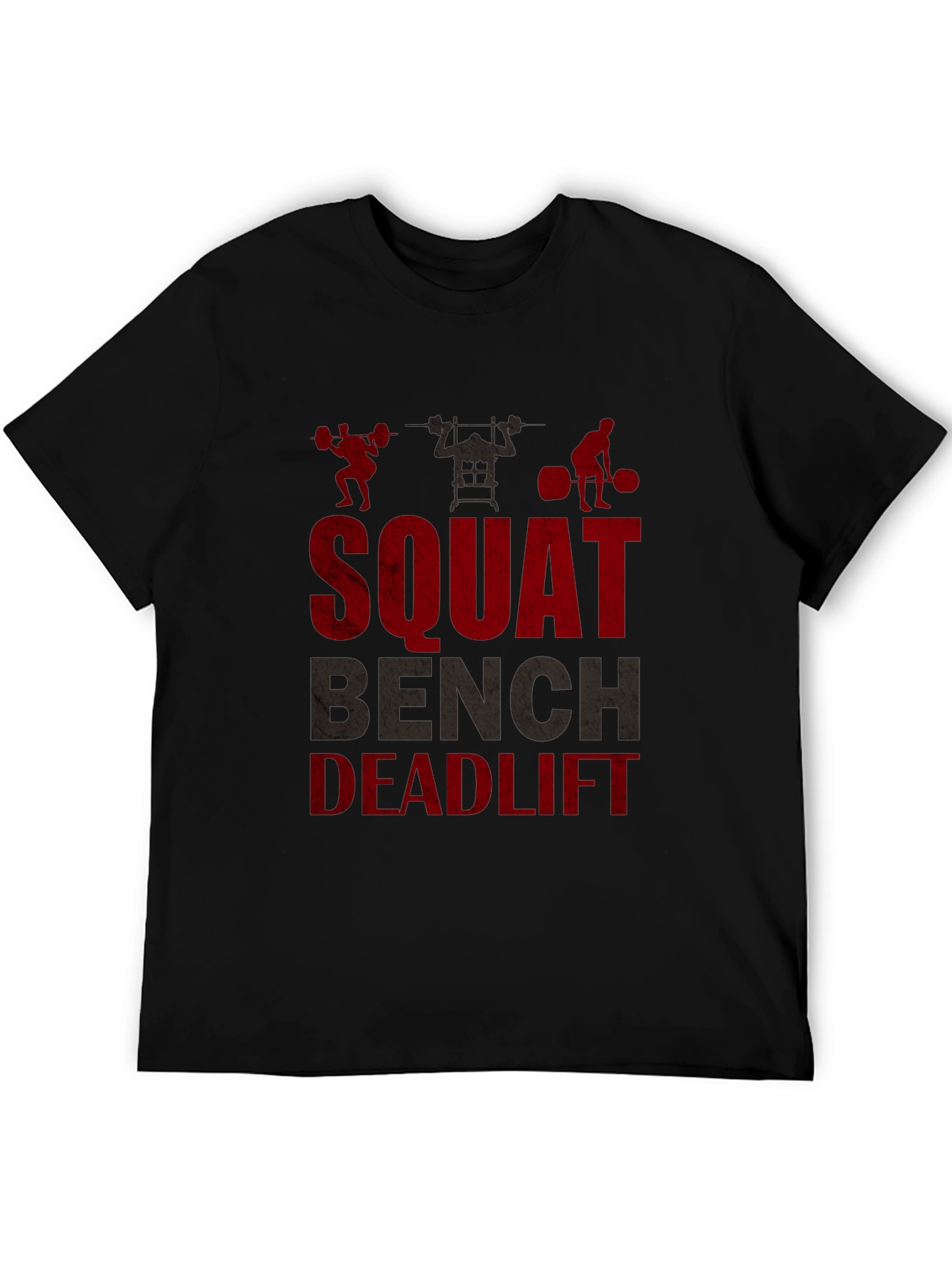 Squat Bench Deadlift Graphic Tee - Gym Motivation