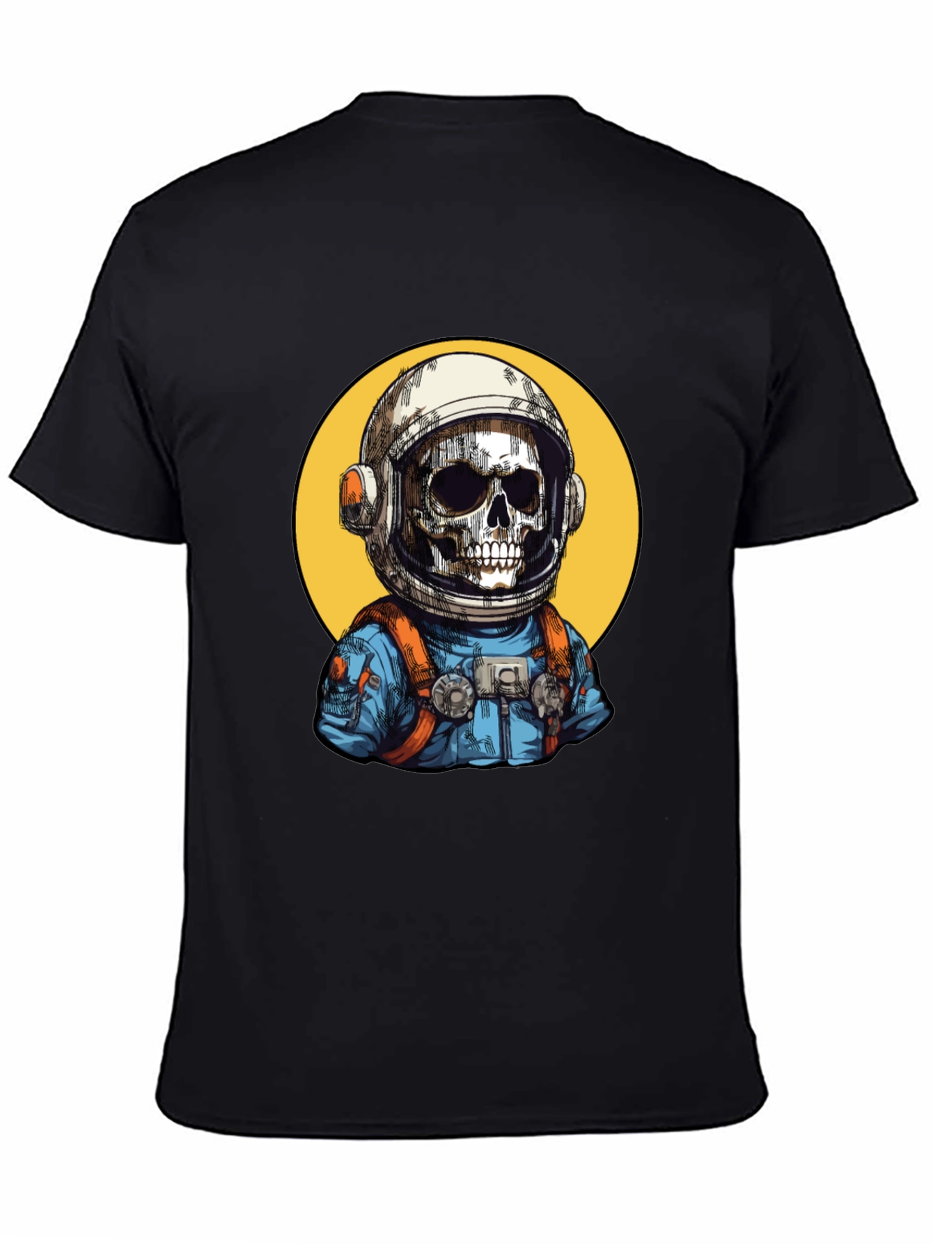 Astronaut Skeleton Graphic T-Shirt - Cool Space Tee