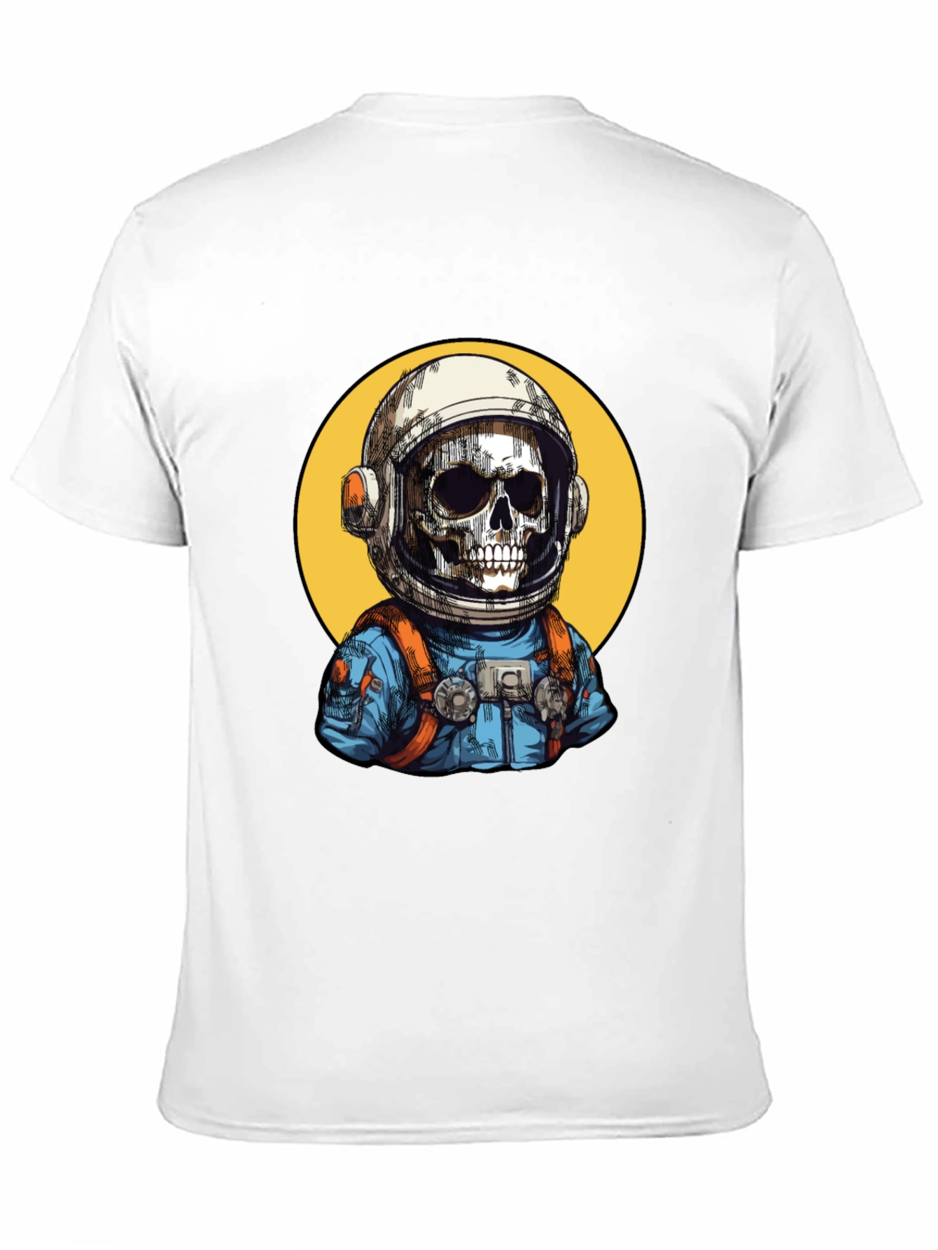Astronaut Skeleton Graphic T-Shirt - Cool Space Tee