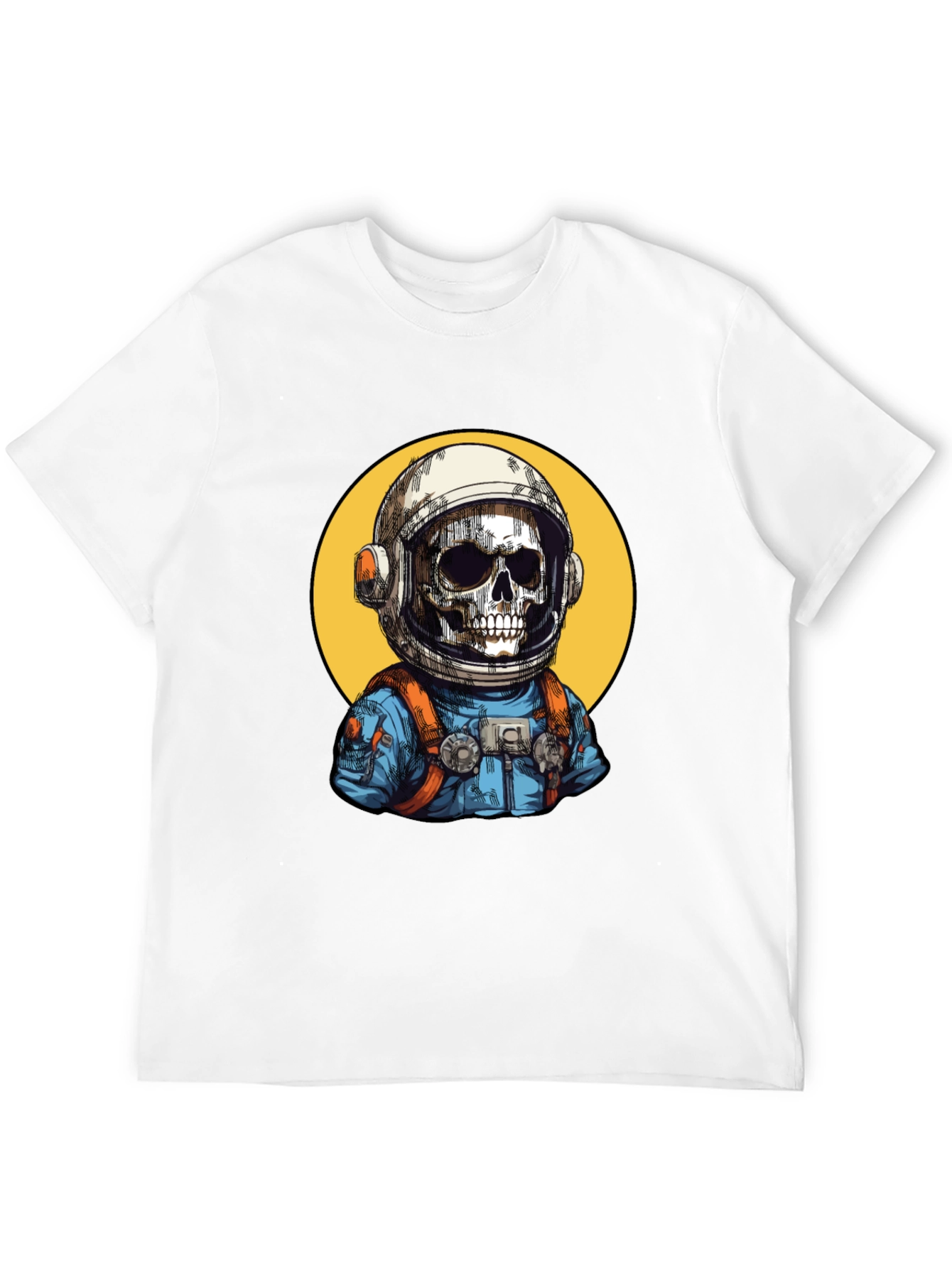 Astronaut Skeleton Graphic T-Shirt - Cool Space Tee