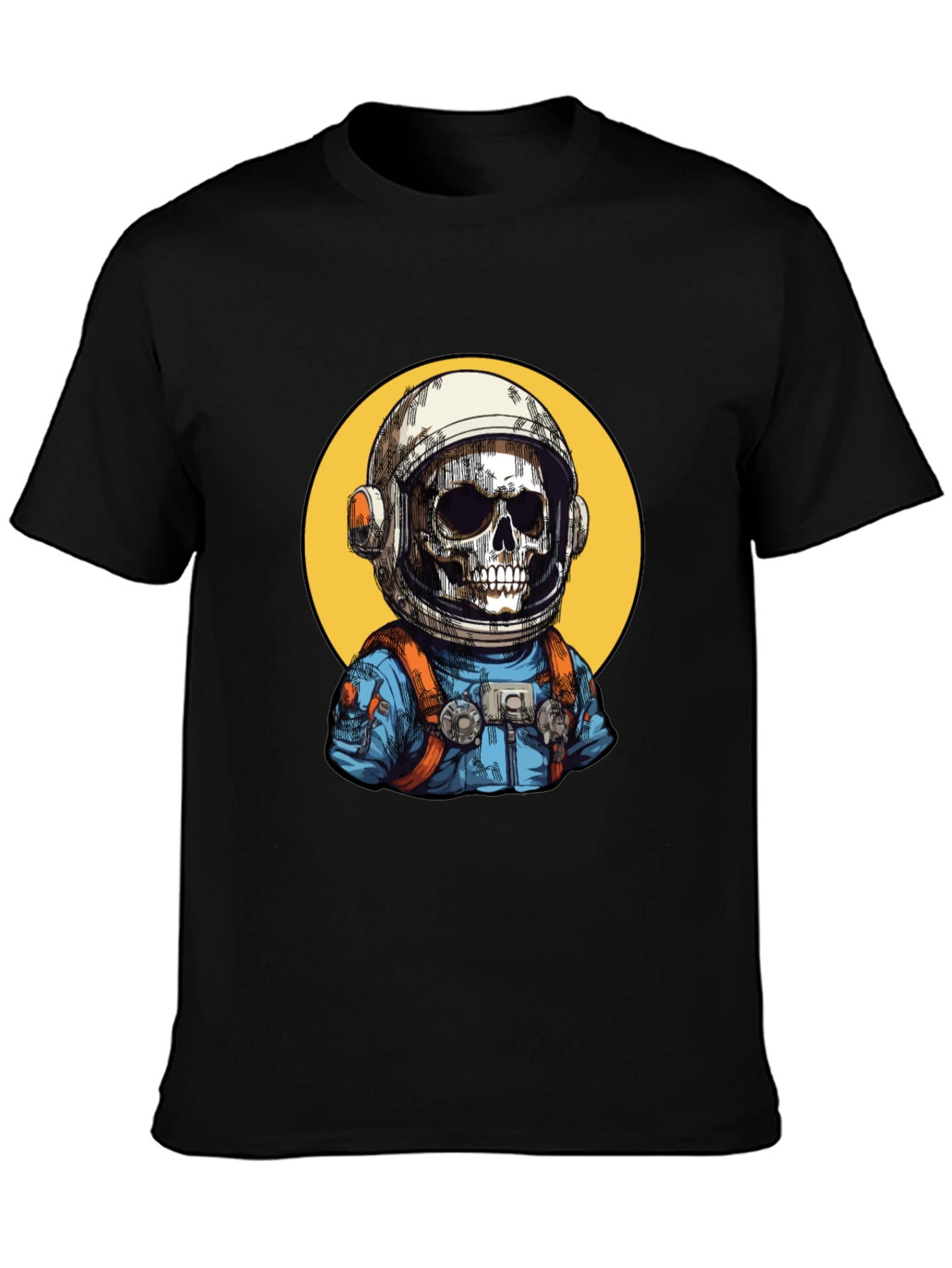 Astronaut Skeleton Graphic T-Shirt - Cool Space Tee