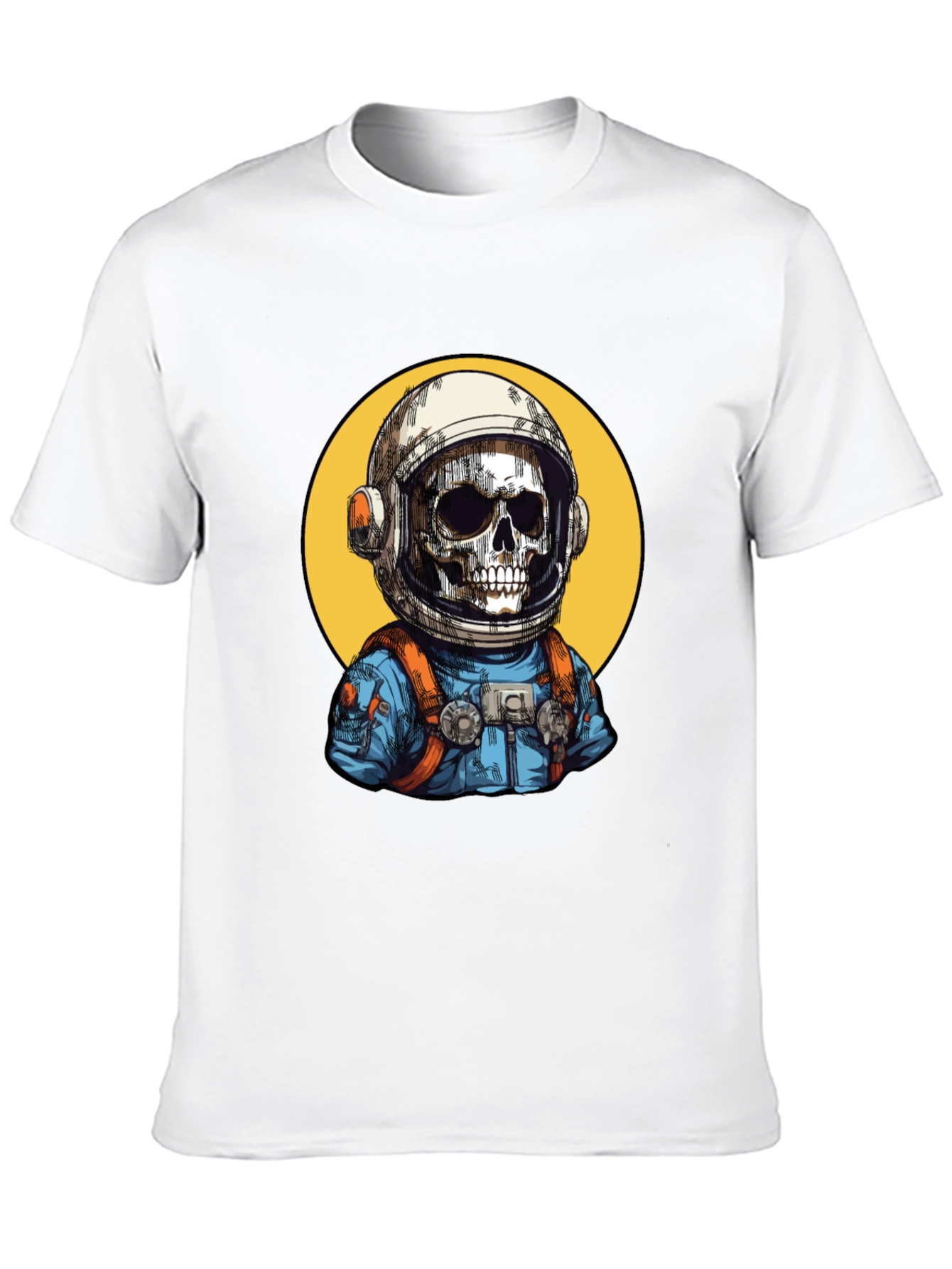 Astronaut Skeleton Graphic T-Shirt - Cool Space Tee