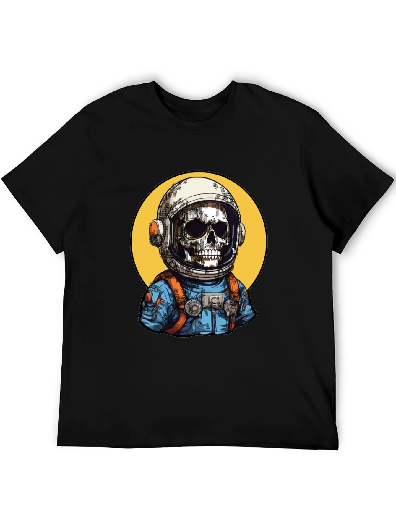 Astronaut Skeleton Graphic T-Shirt - Cool Space Tee