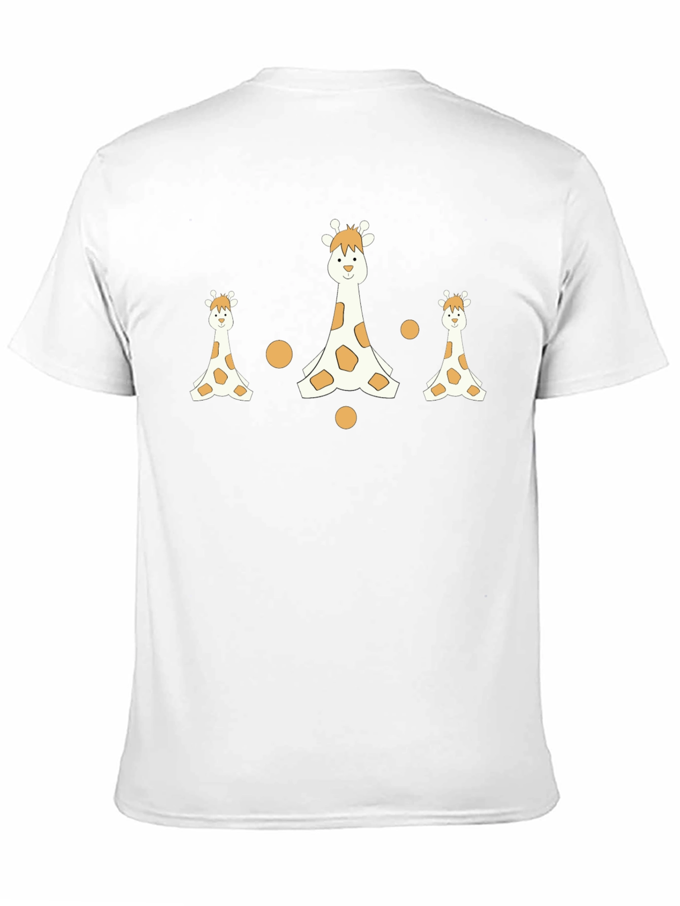 Giraffe Print Black T-Shirt