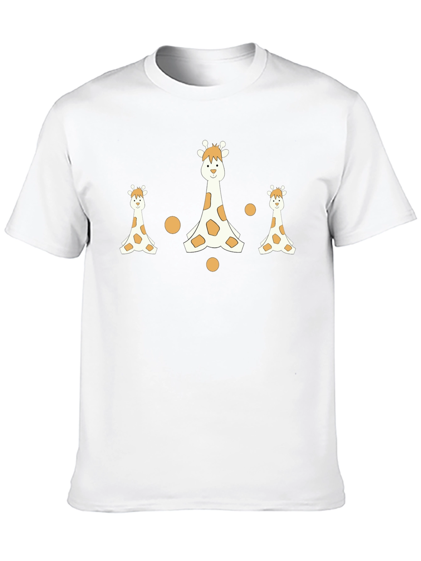 Giraffe Print Black T-Shirt