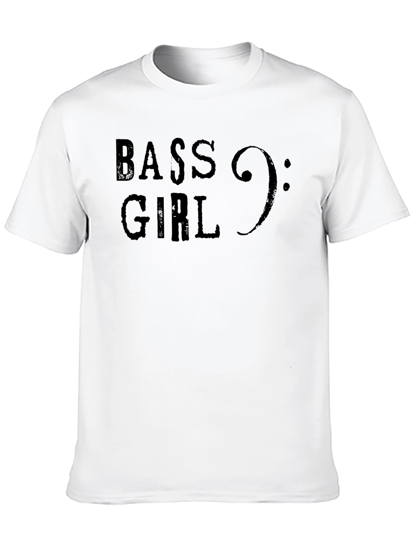 Bass Girl Music T-Shirt - Black Graphic Tee