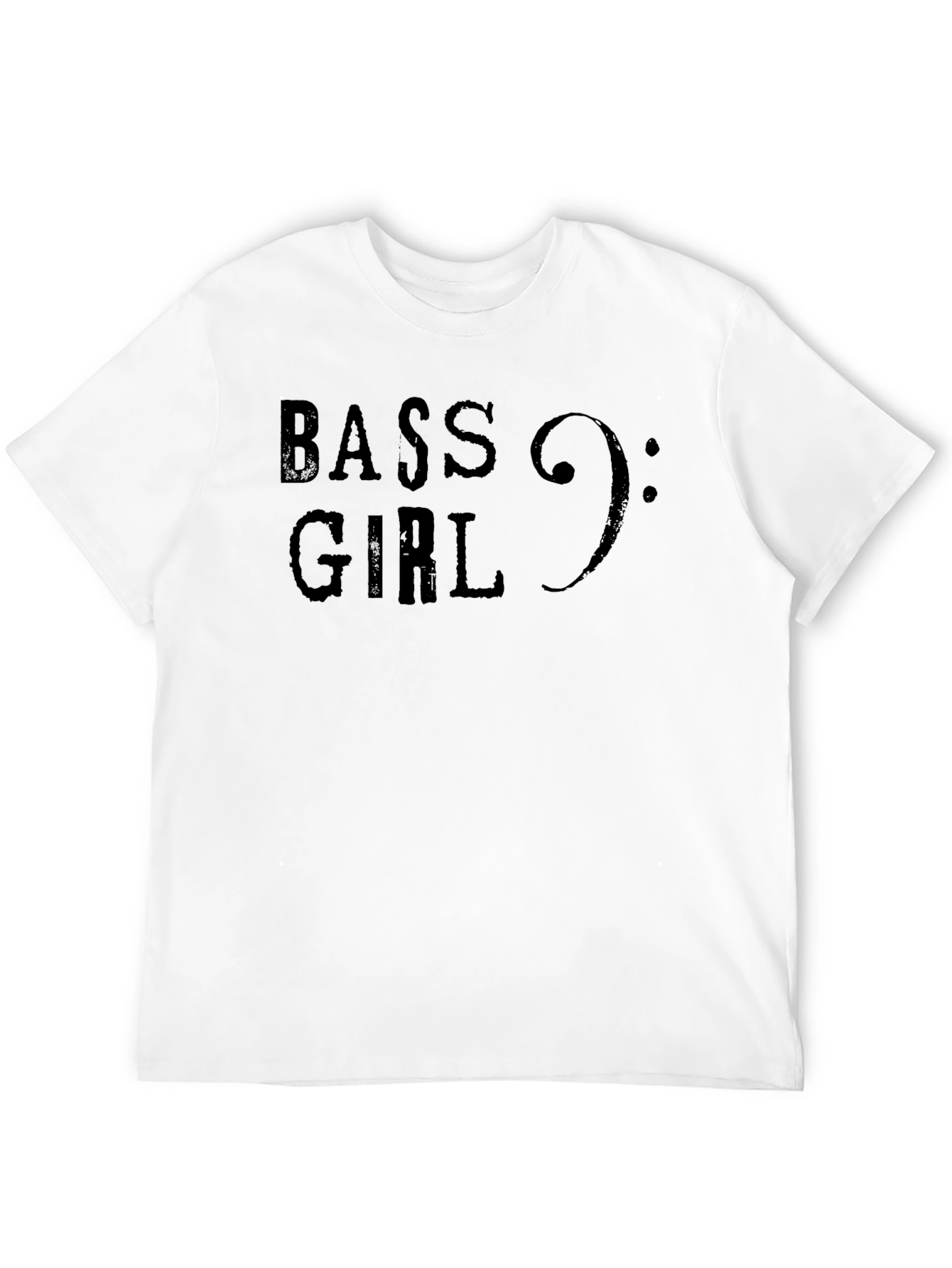 Bass Girl Music T-Shirt - Black Graphic Tee