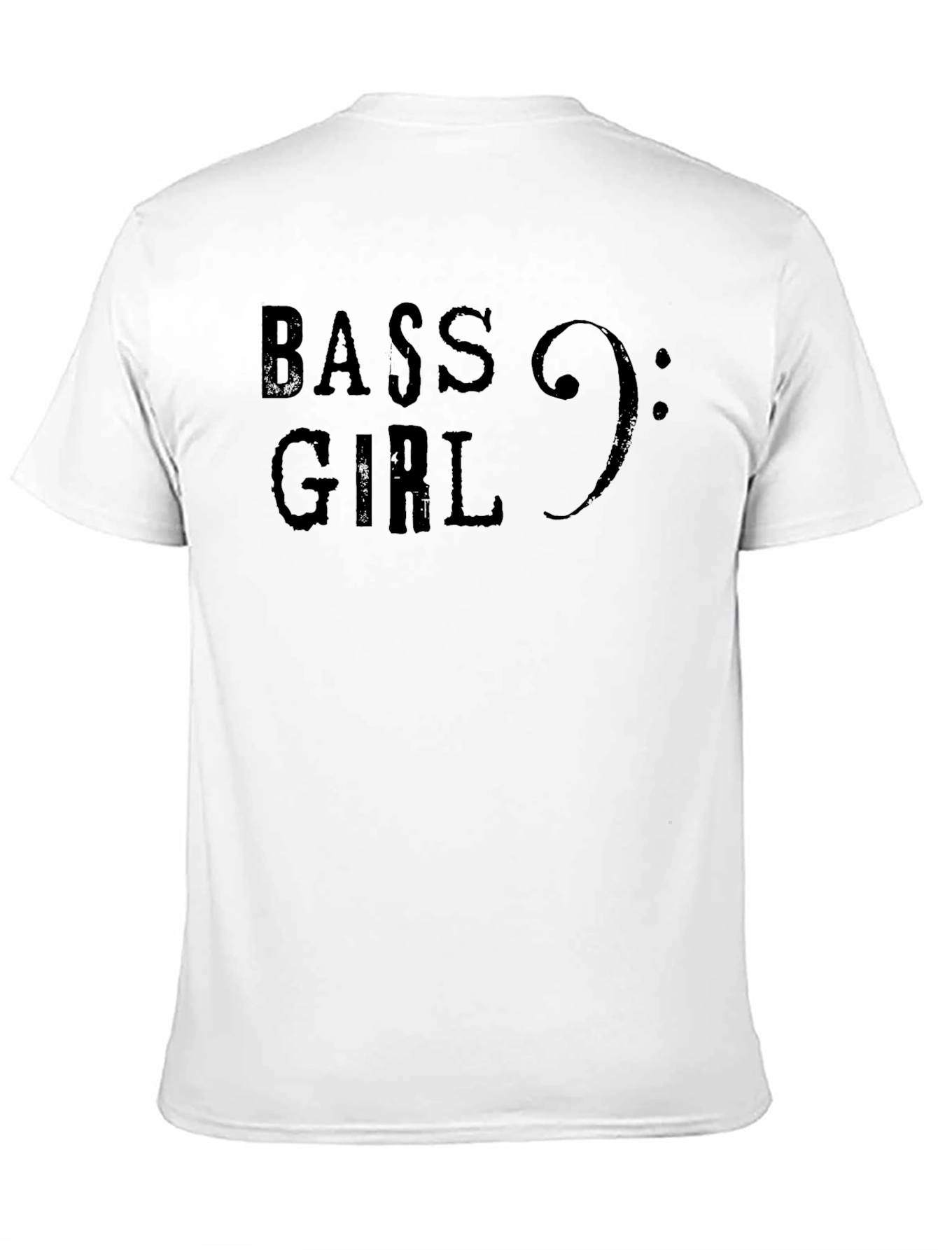 Bass Girl Music T-Shirt - Black Graphic Tee