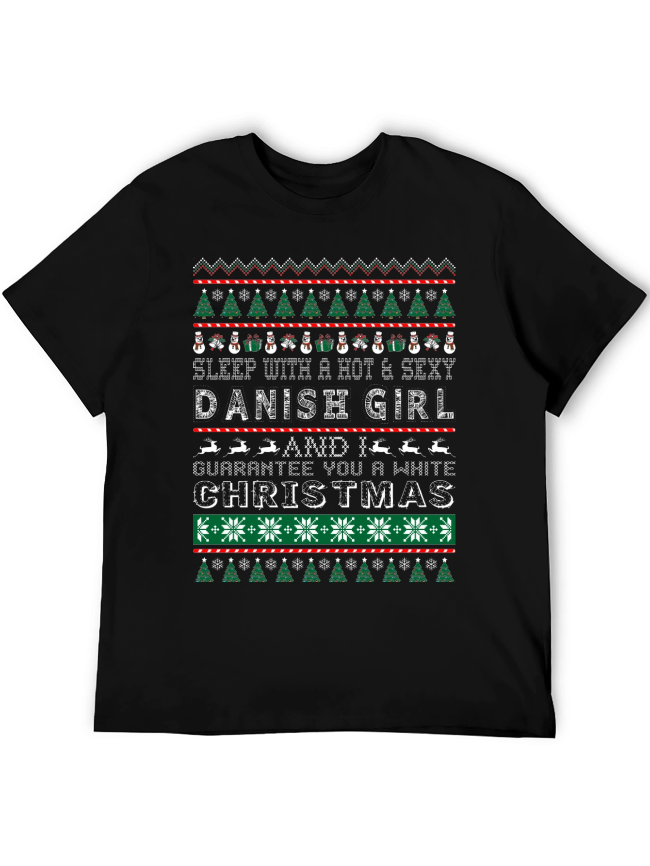 Hot Danish Girl Christmas Sweater T-Shirt