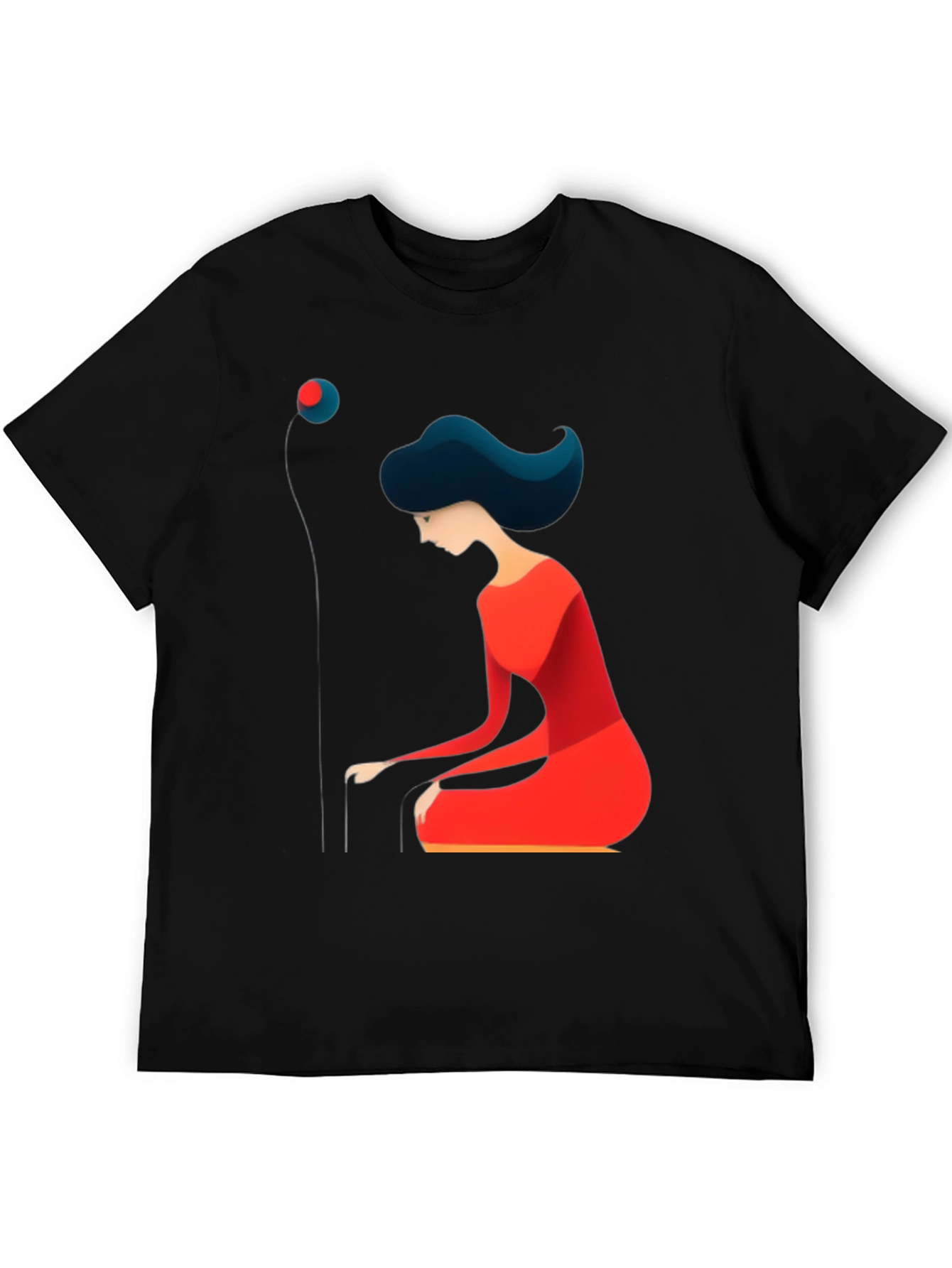 Abstract Woman Graphic Tee - Modern Art T-Shirt