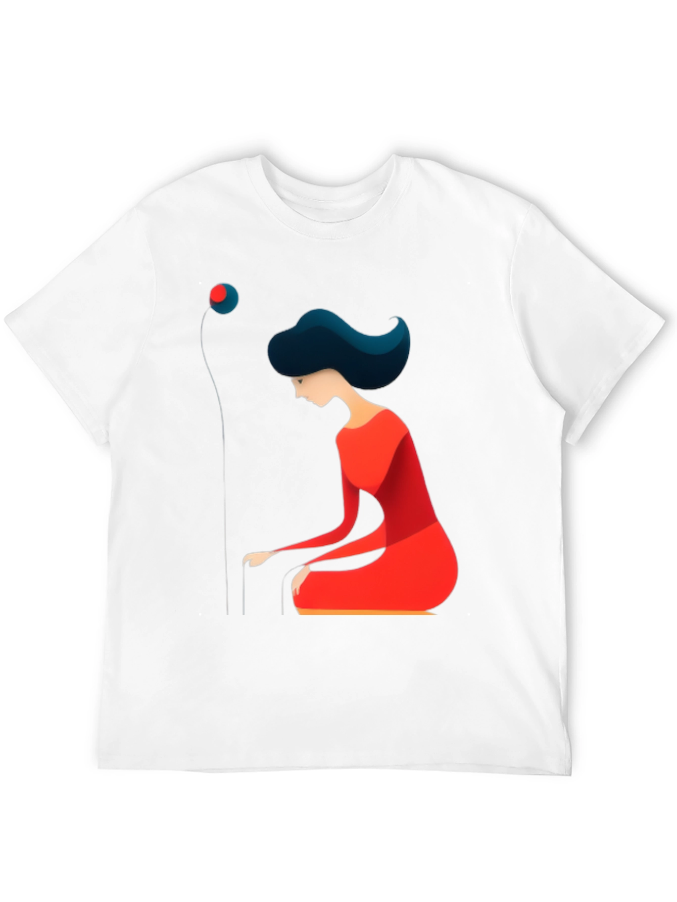 Abstract Woman Graphic Tee - Modern Art T-Shirt