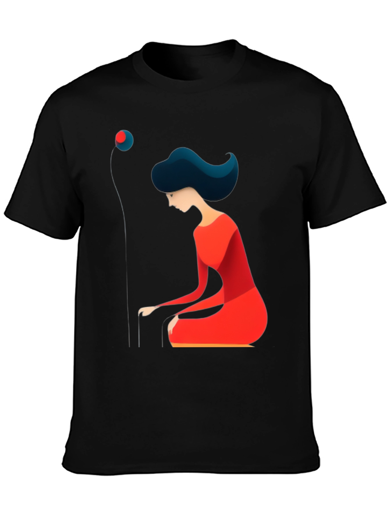 Abstract Woman Graphic Tee - Modern Art T-Shirt