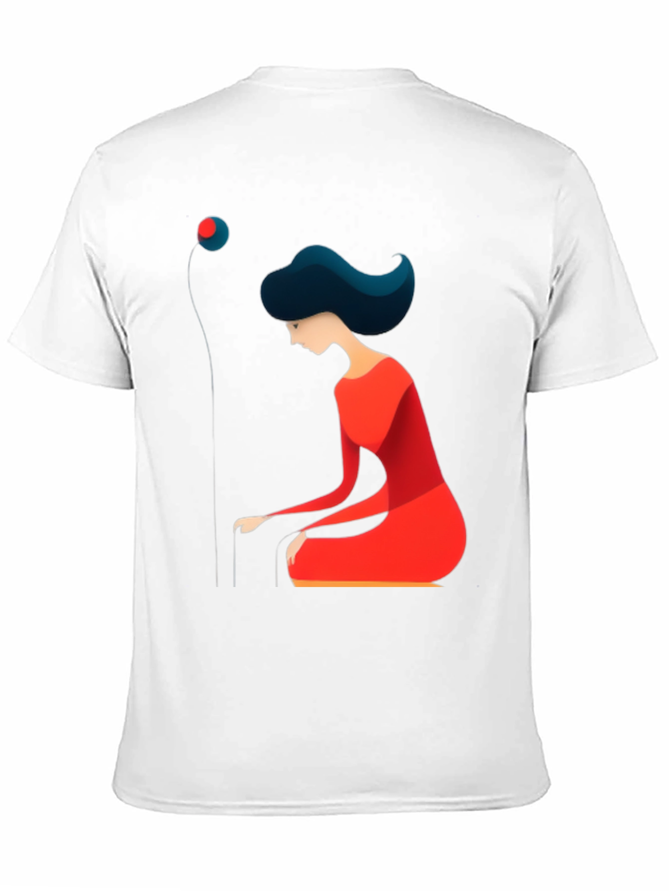 Abstract Woman Graphic Tee - Modern Art T-Shirt