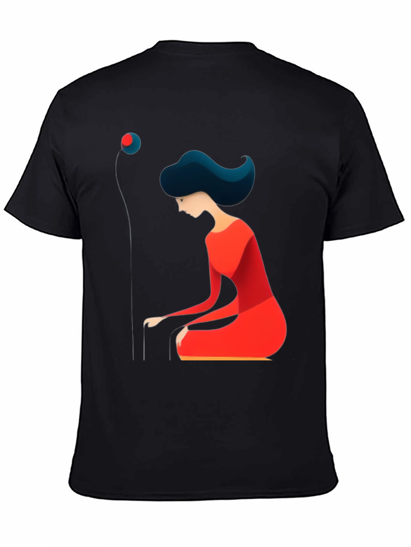 Abstract Woman Graphic Tee - Modern Art T-Shirt