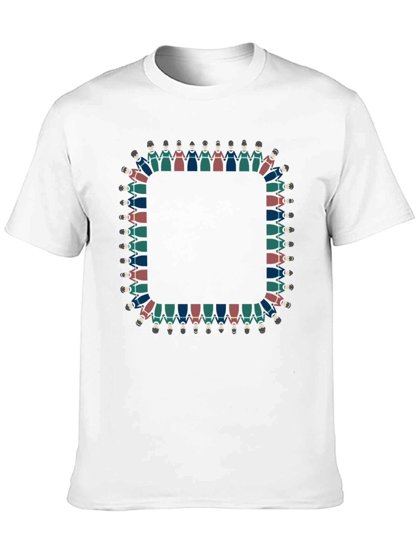 Circle of People Graphic Tee - Unisex Black T-Shirt