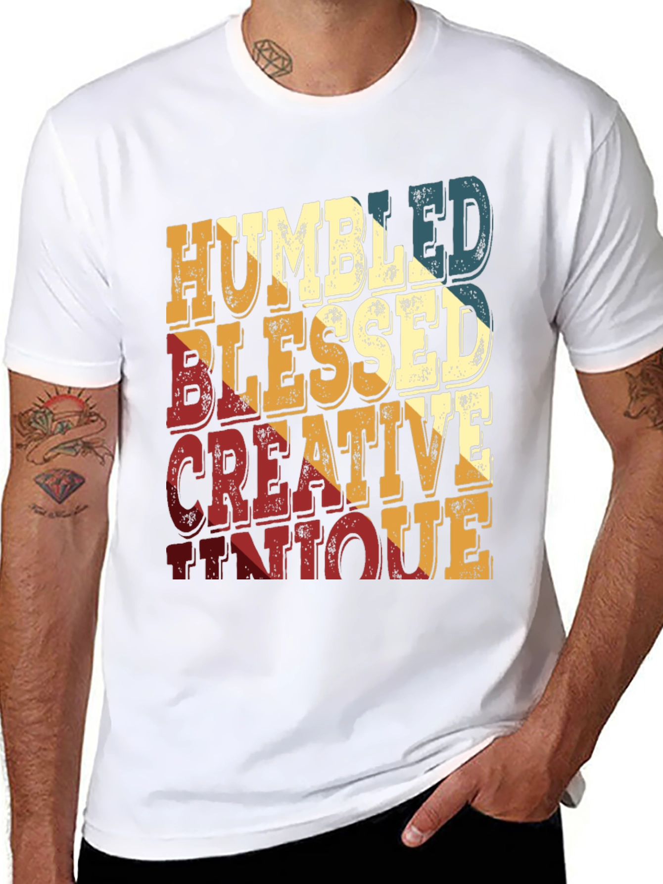 Humbled Blessed Creative Unique Retro Tee