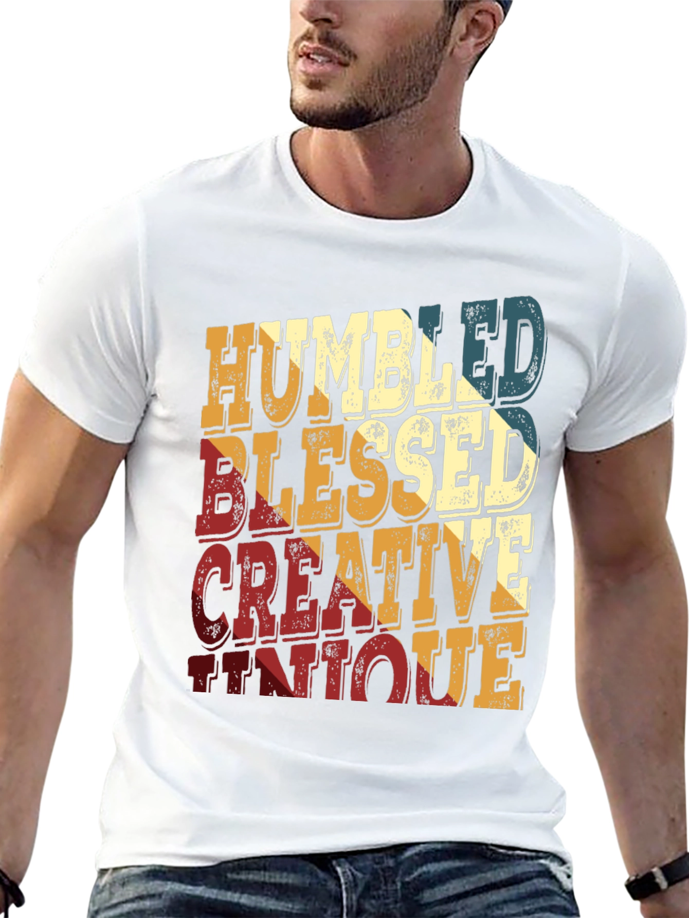 Humbled Blessed Creative Unique Retro Tee