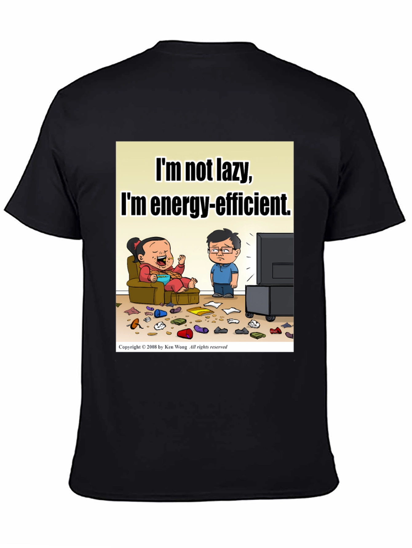 Lazy Energy-Efficient T-Shirt