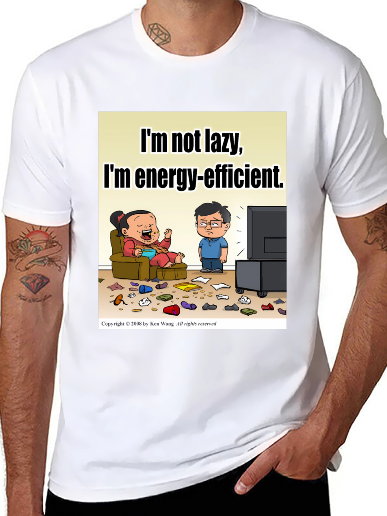 Lazy Energy-Efficient T-Shirt