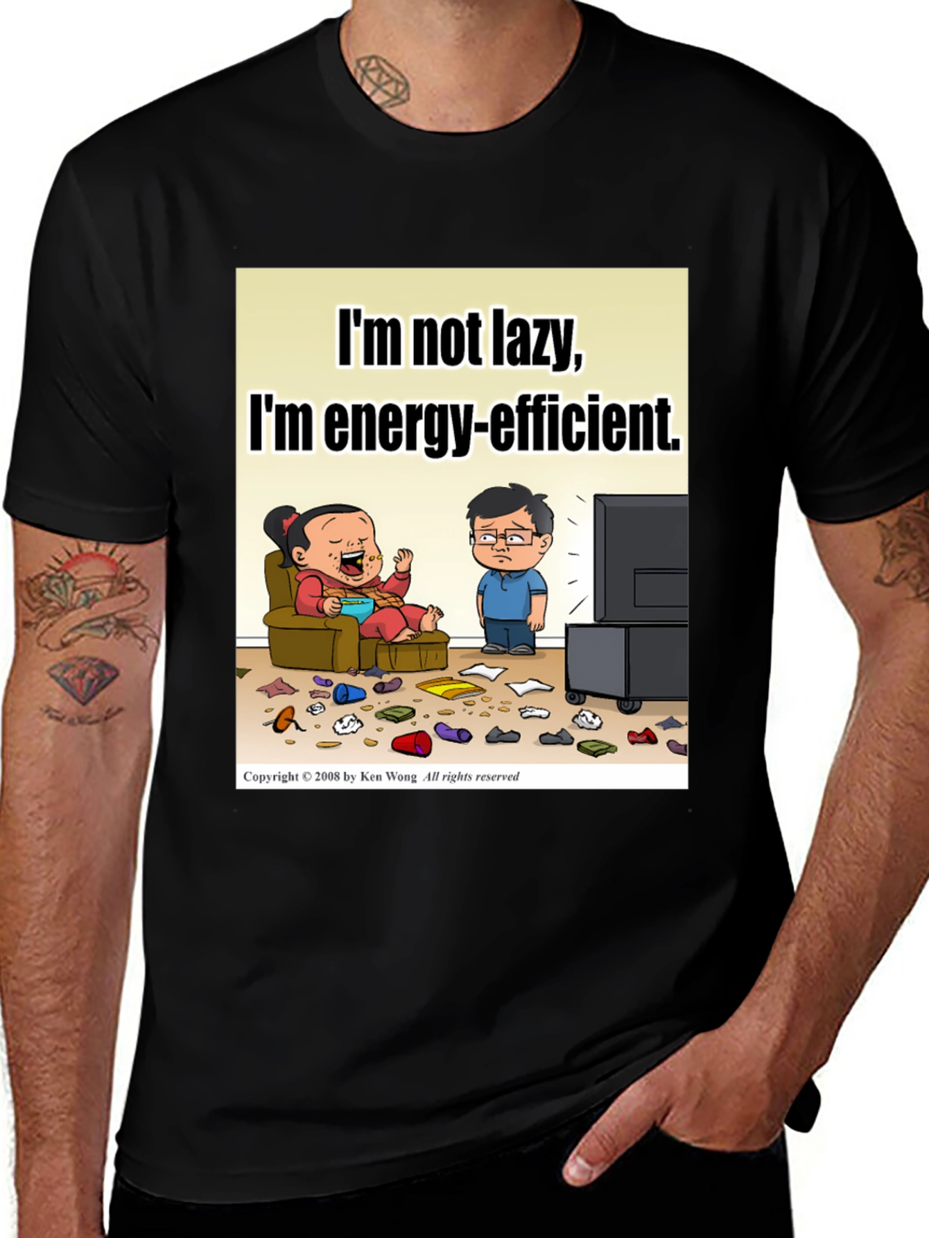 Lazy Energy-Efficient T-Shirt