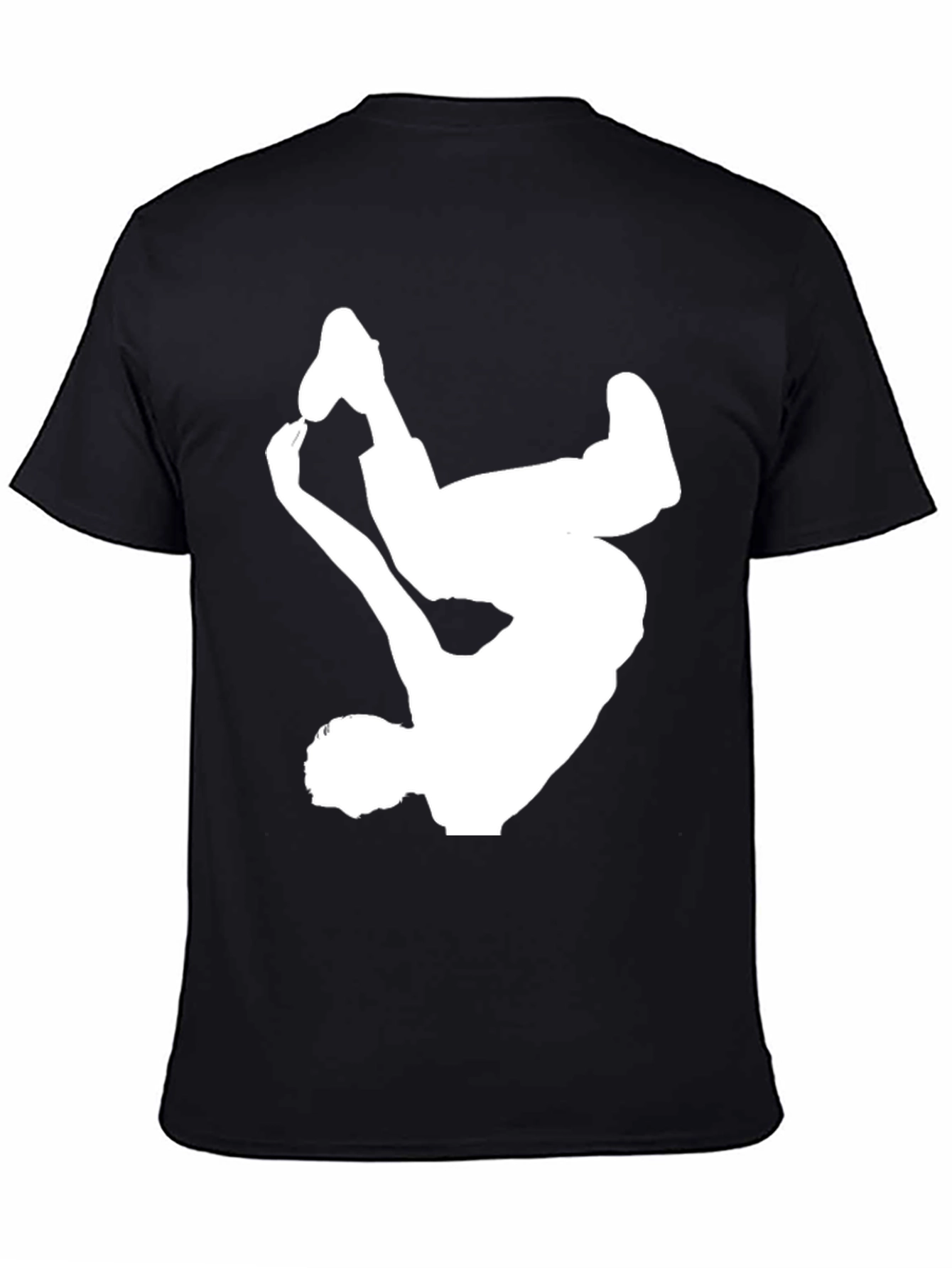 Breakdance Silhouette Black Graphic Tee