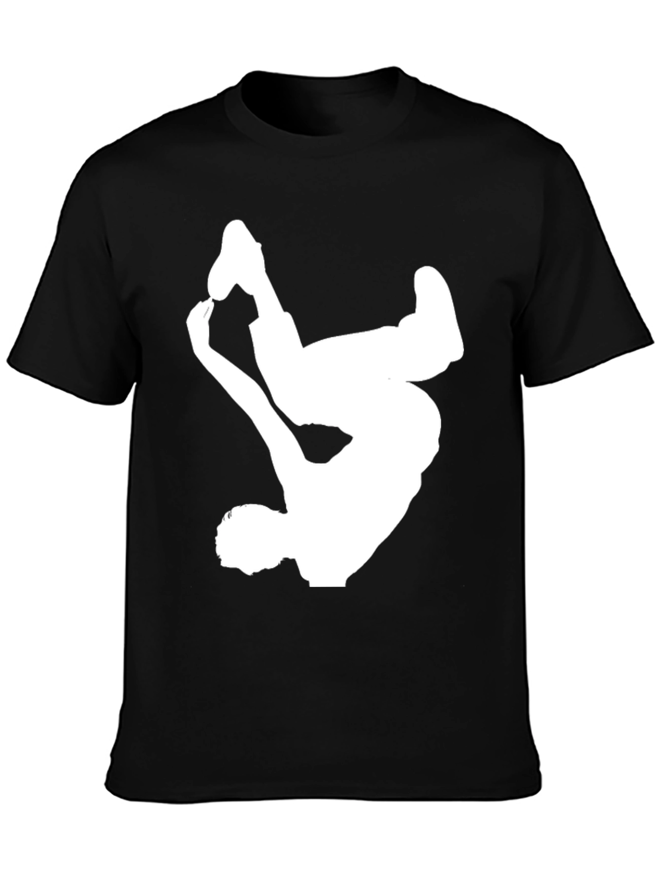 Breakdance Silhouette Black Graphic Tee