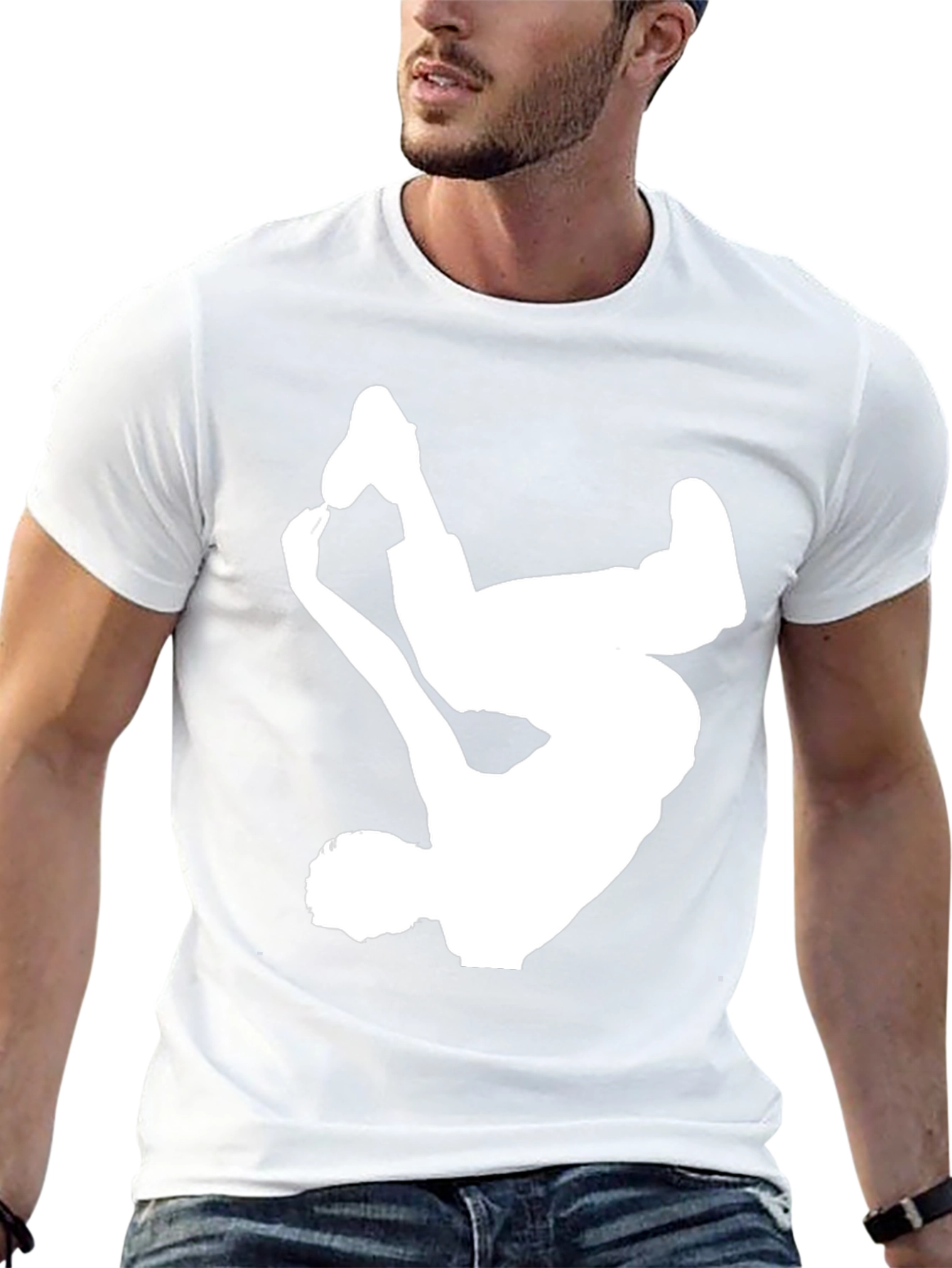Breakdance Silhouette Black Graphic Tee