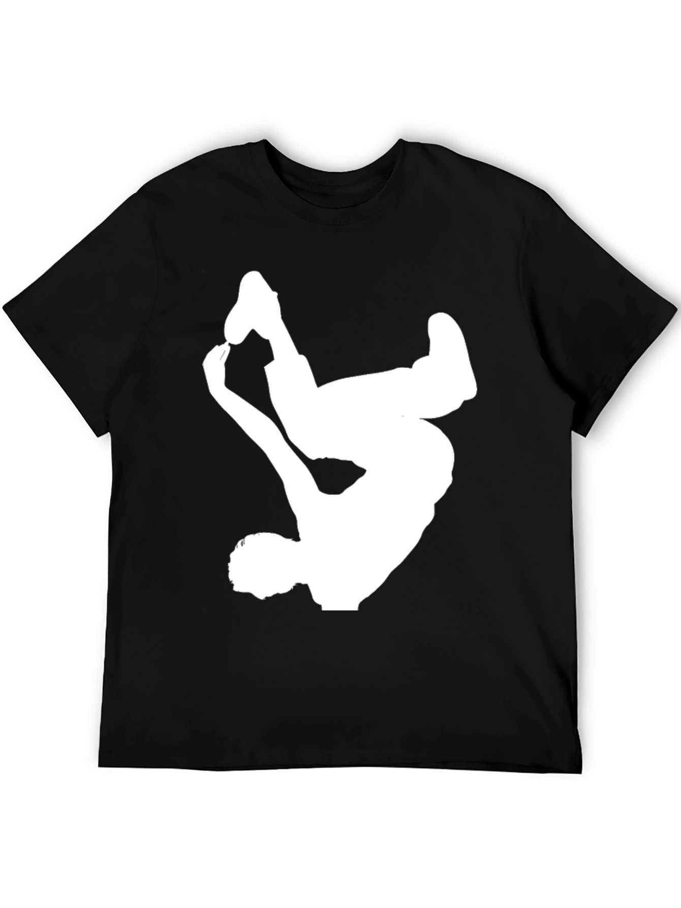 Breakdance Silhouette Black Graphic Tee