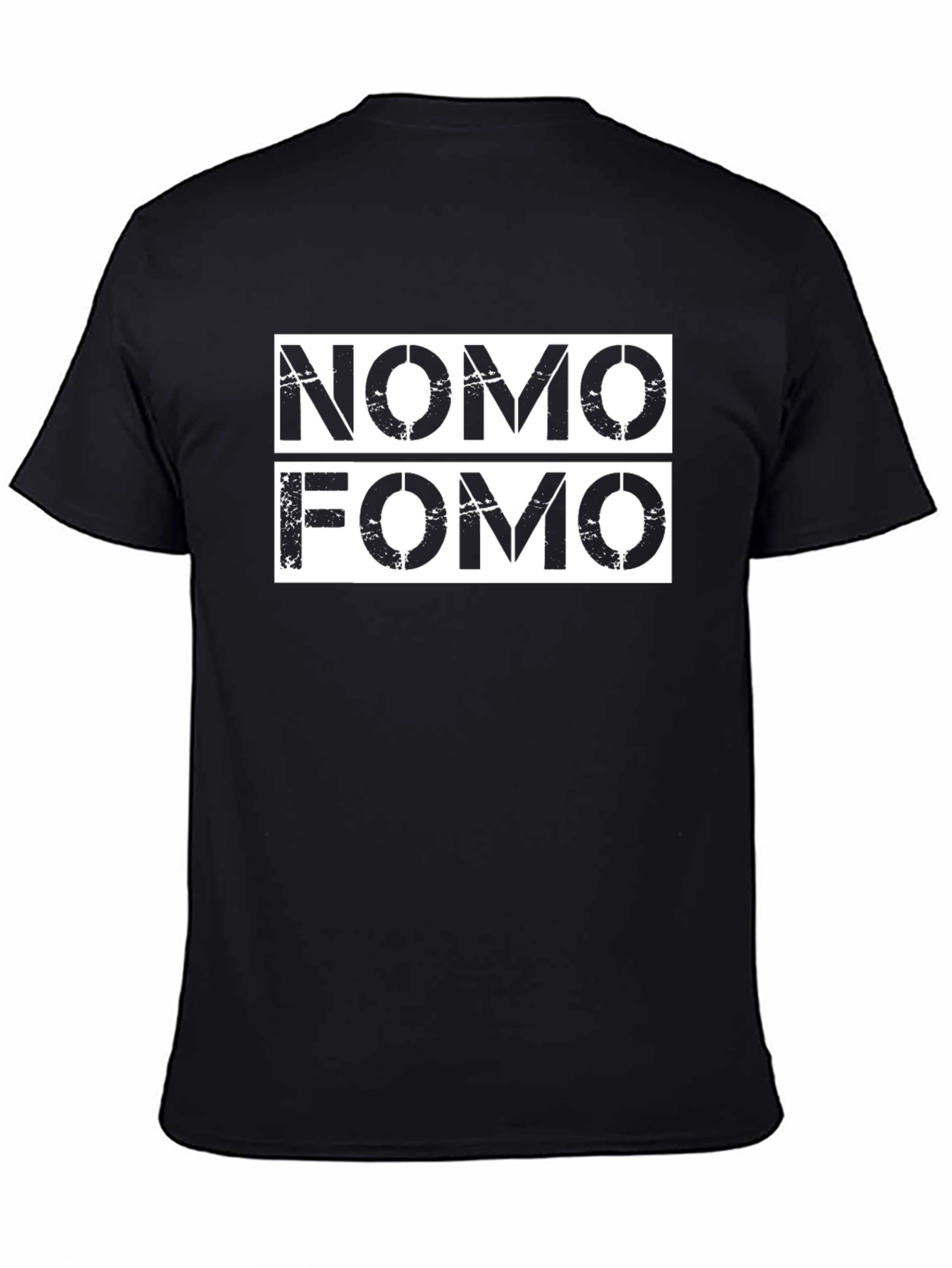 NoMo FOMO Black Graphic Tee
