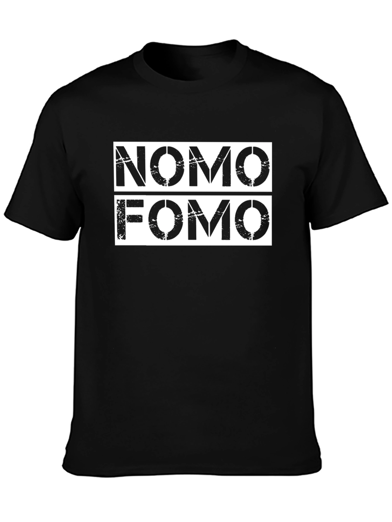 NoMo FOMO Black Graphic Tee