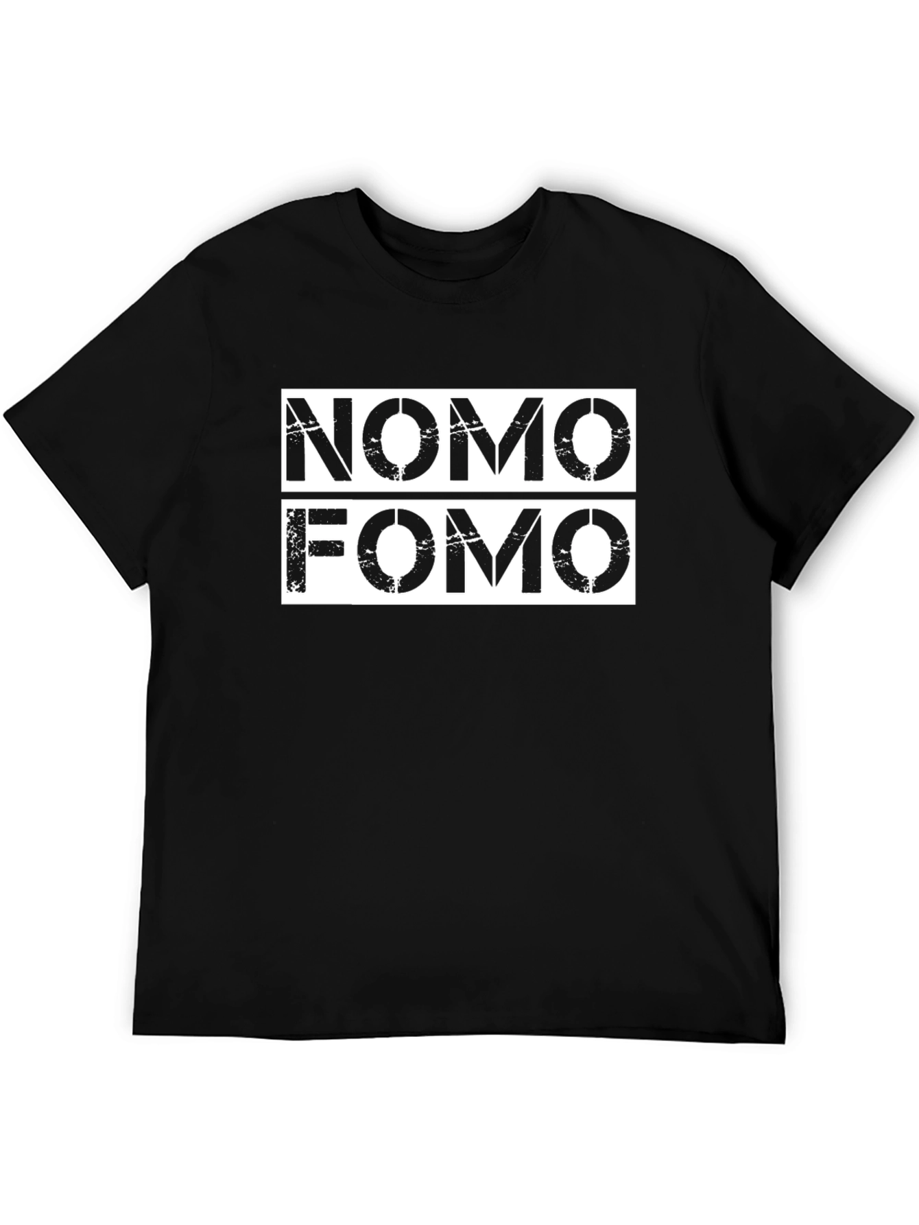 NoMo FOMO Black Graphic Tee