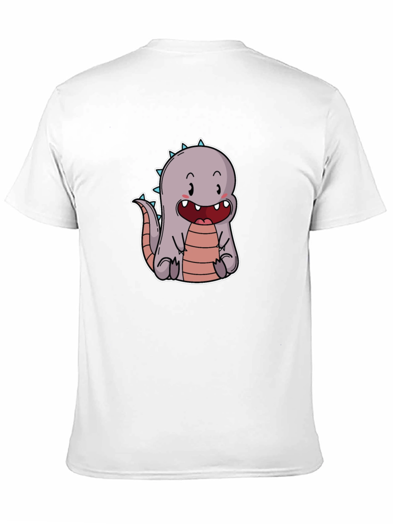 Cute Cartoon Dinosaur T-Shirt - Black