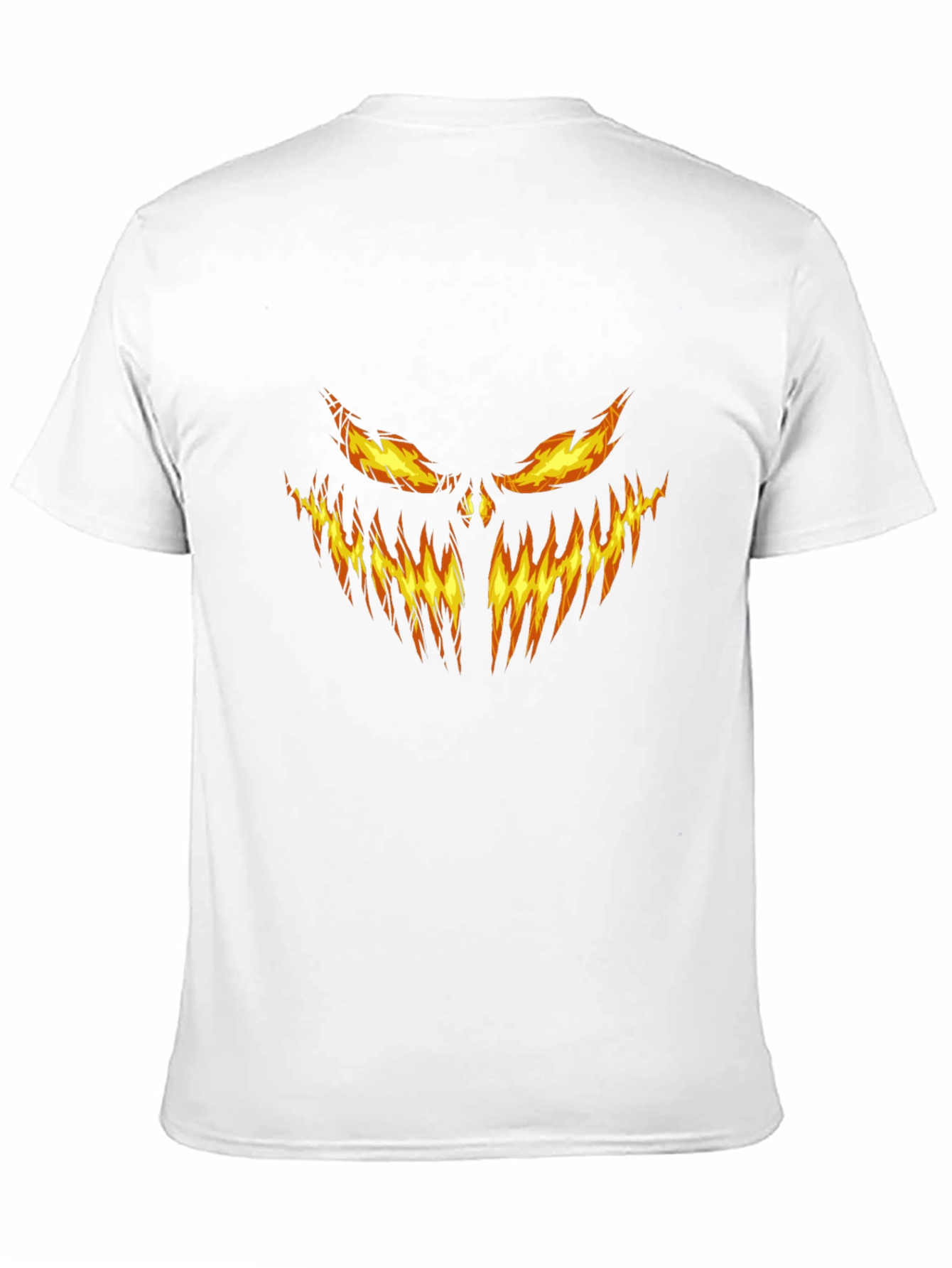 Fiery Pumpkin Face Graphic Tee