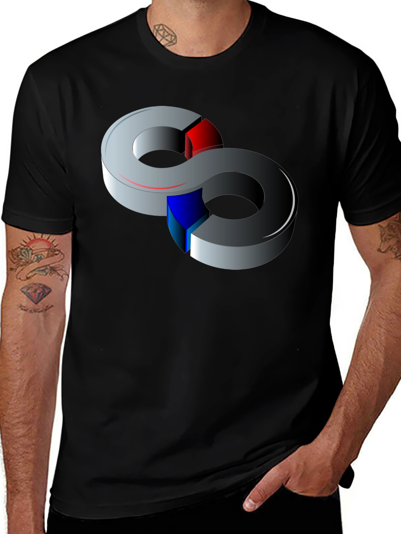Abstract Illusion T-Shirt - Modern Art Tee