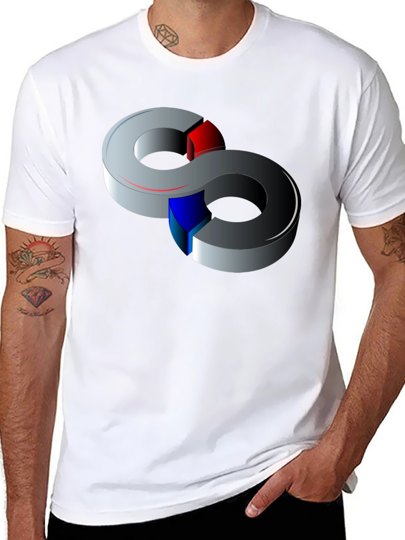 Abstract Illusion T-Shirt - Modern Art Tee