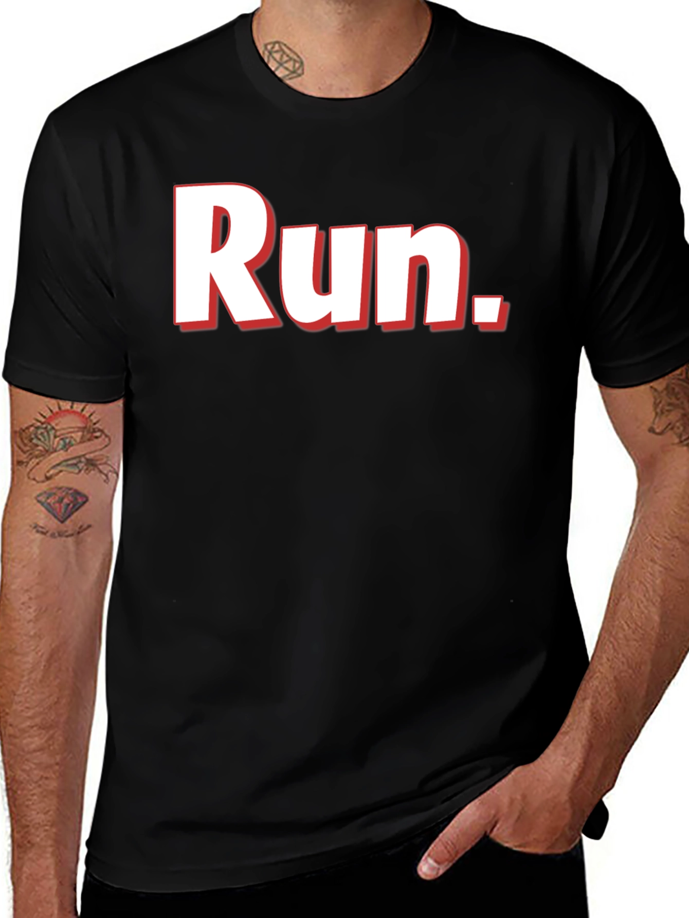 Run Graphic Tee - Stylish Comfort