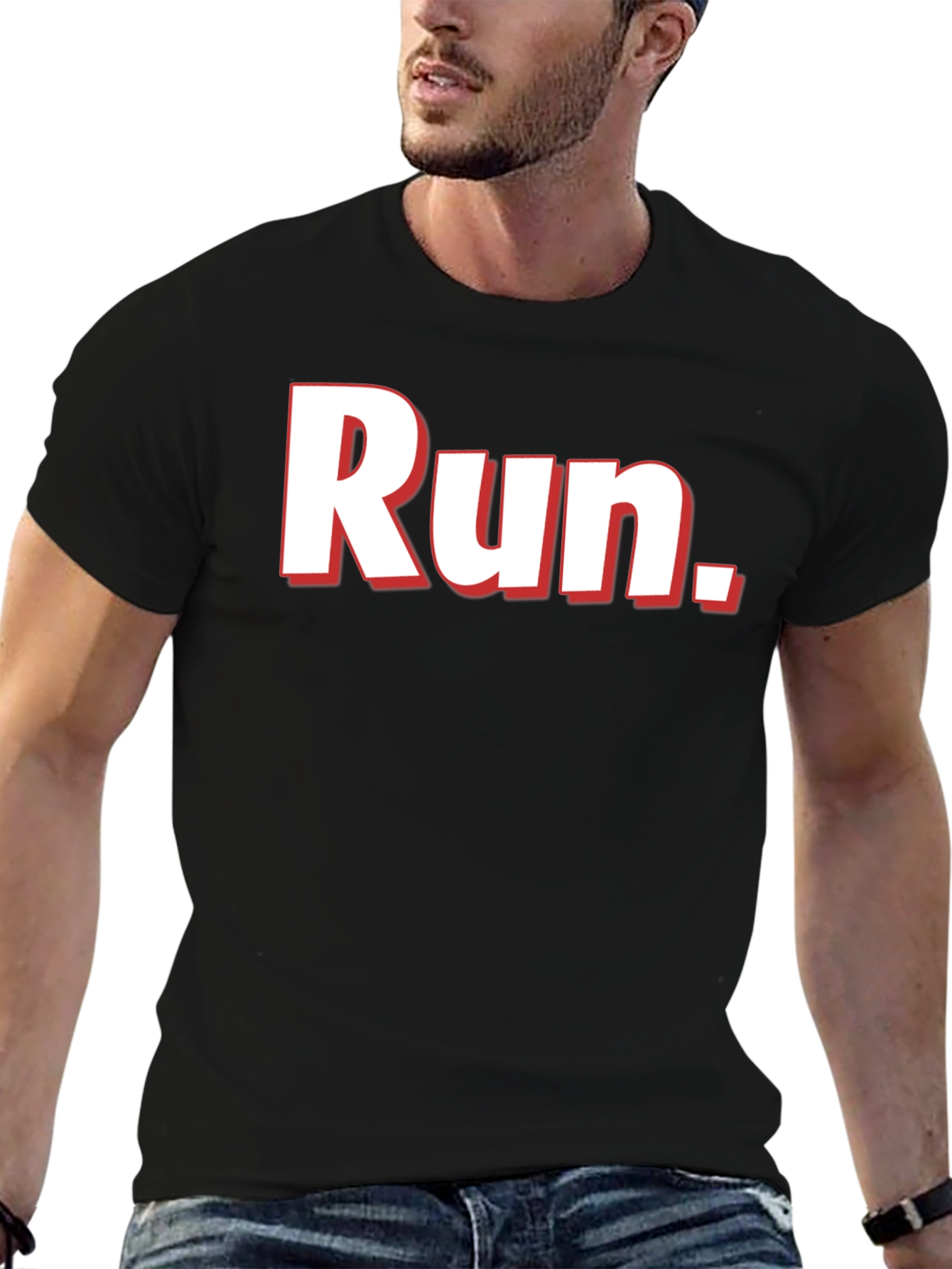 Run Graphic Tee - Stylish Comfort