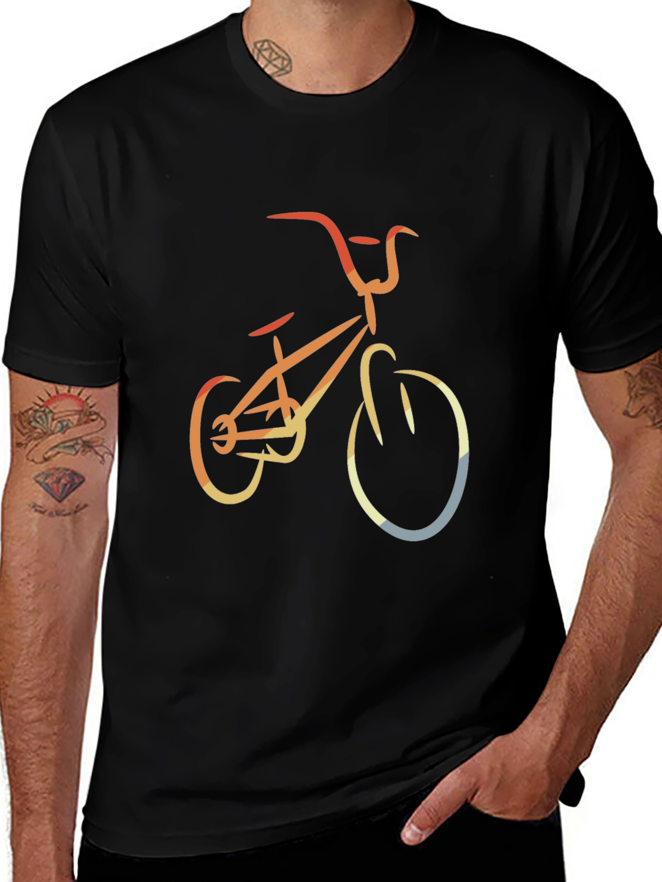 Retro Style Bicycle Graphic Tee