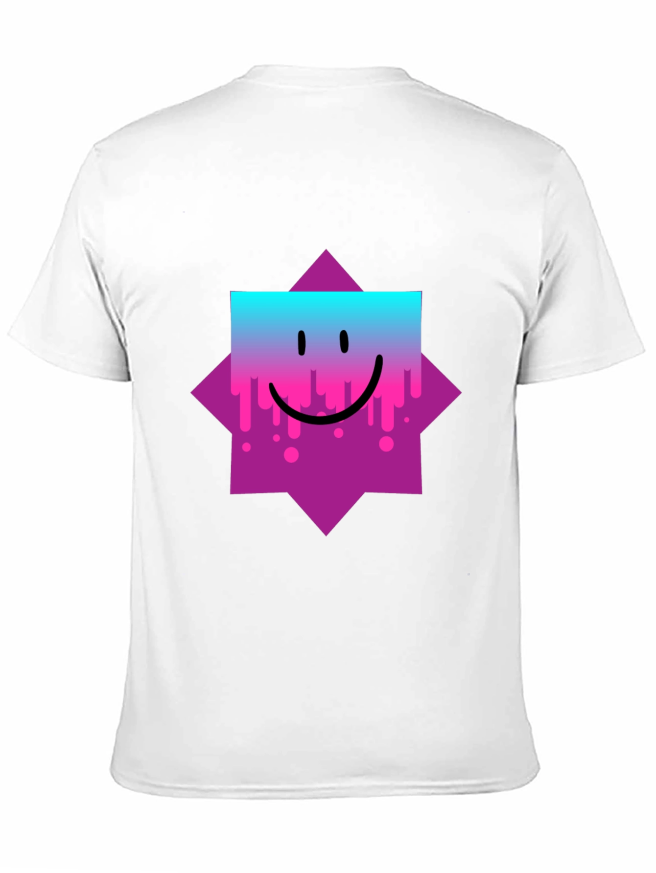 Smiley Face Graphic Tee - Trendy Casual Wear
