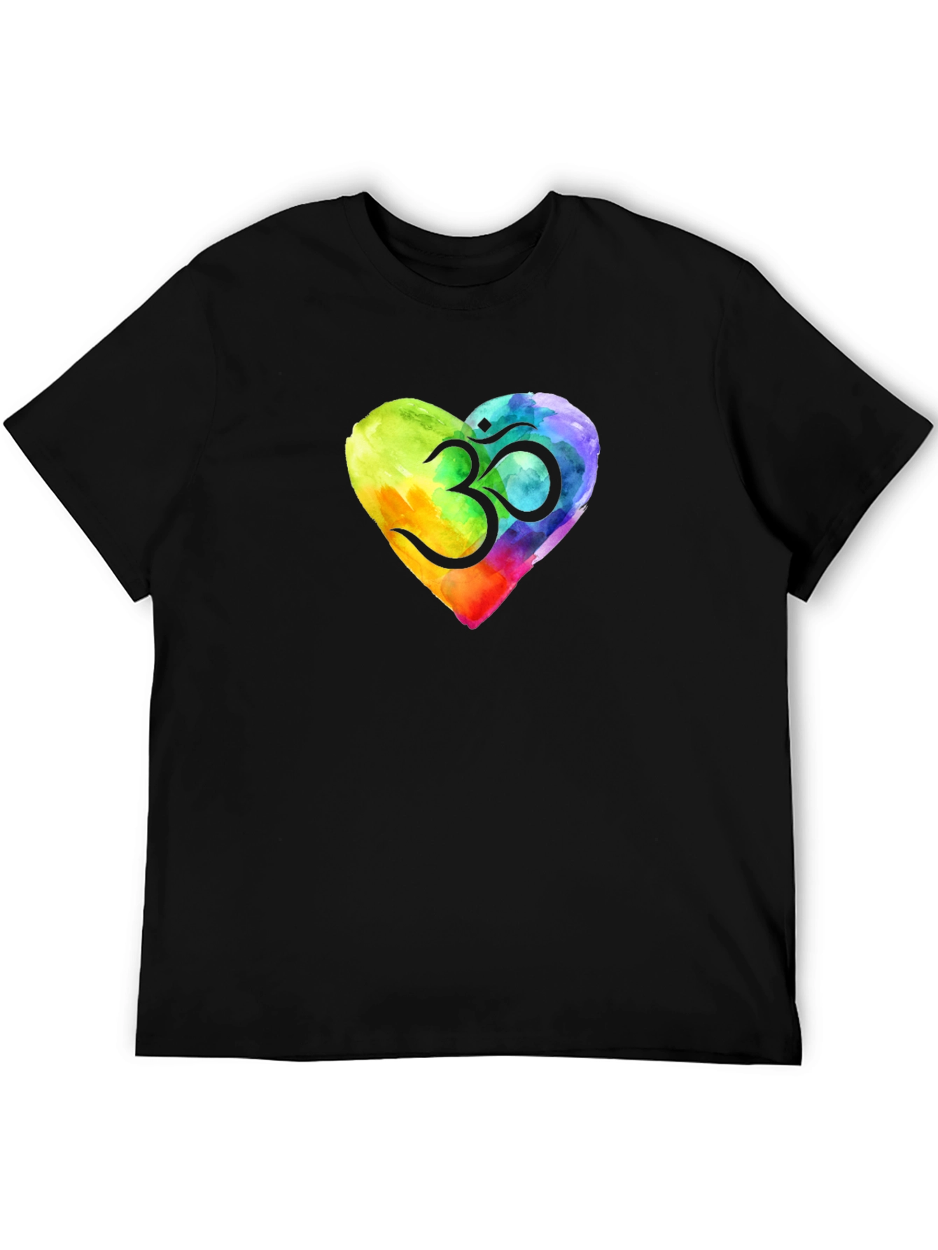 Om Heart Watercolor T-Shirt