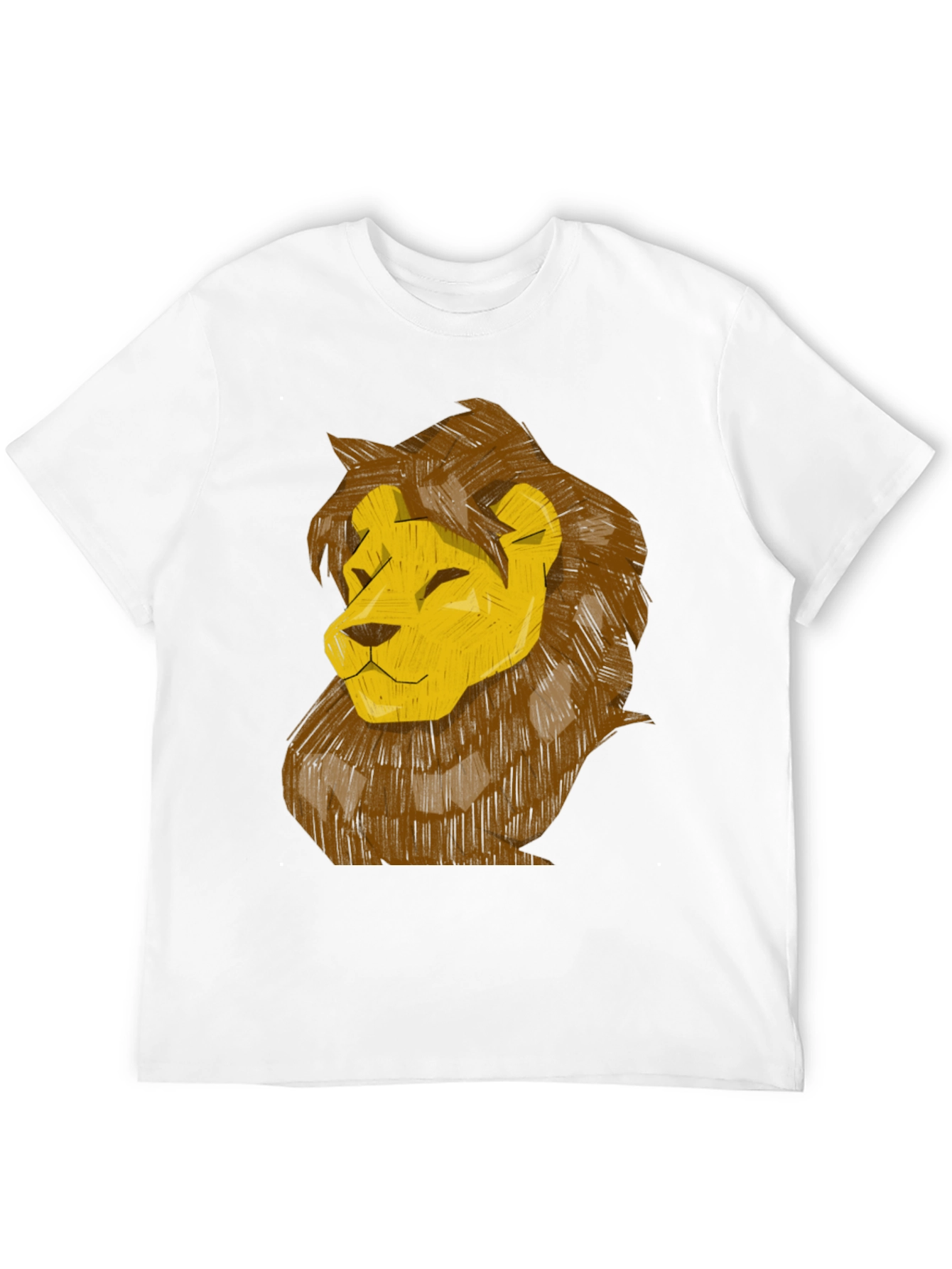 Lion Graphic Print T-Shirt - Stylish Casual Wear