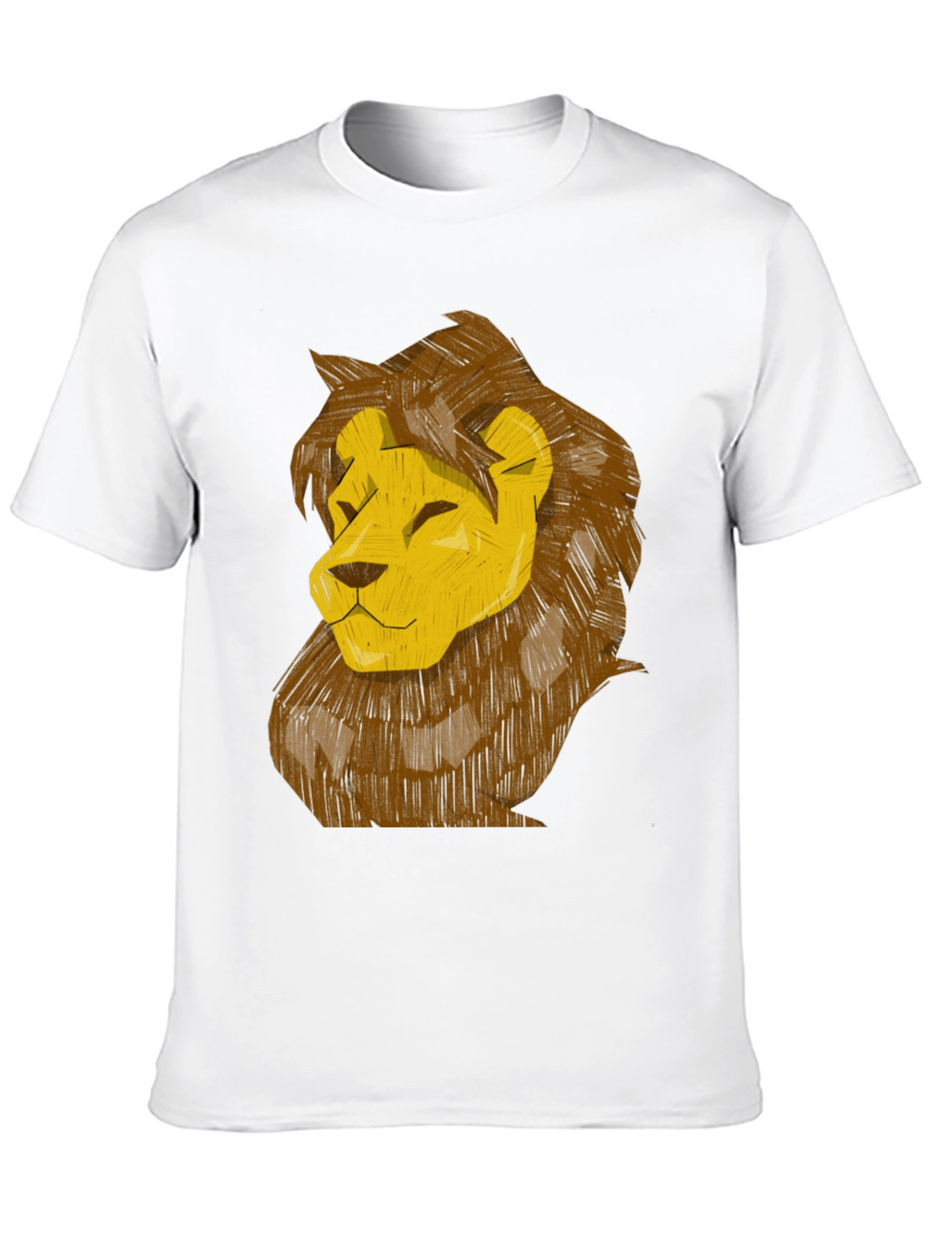 Lion Graphic Print T-Shirt - Stylish Casual Wear