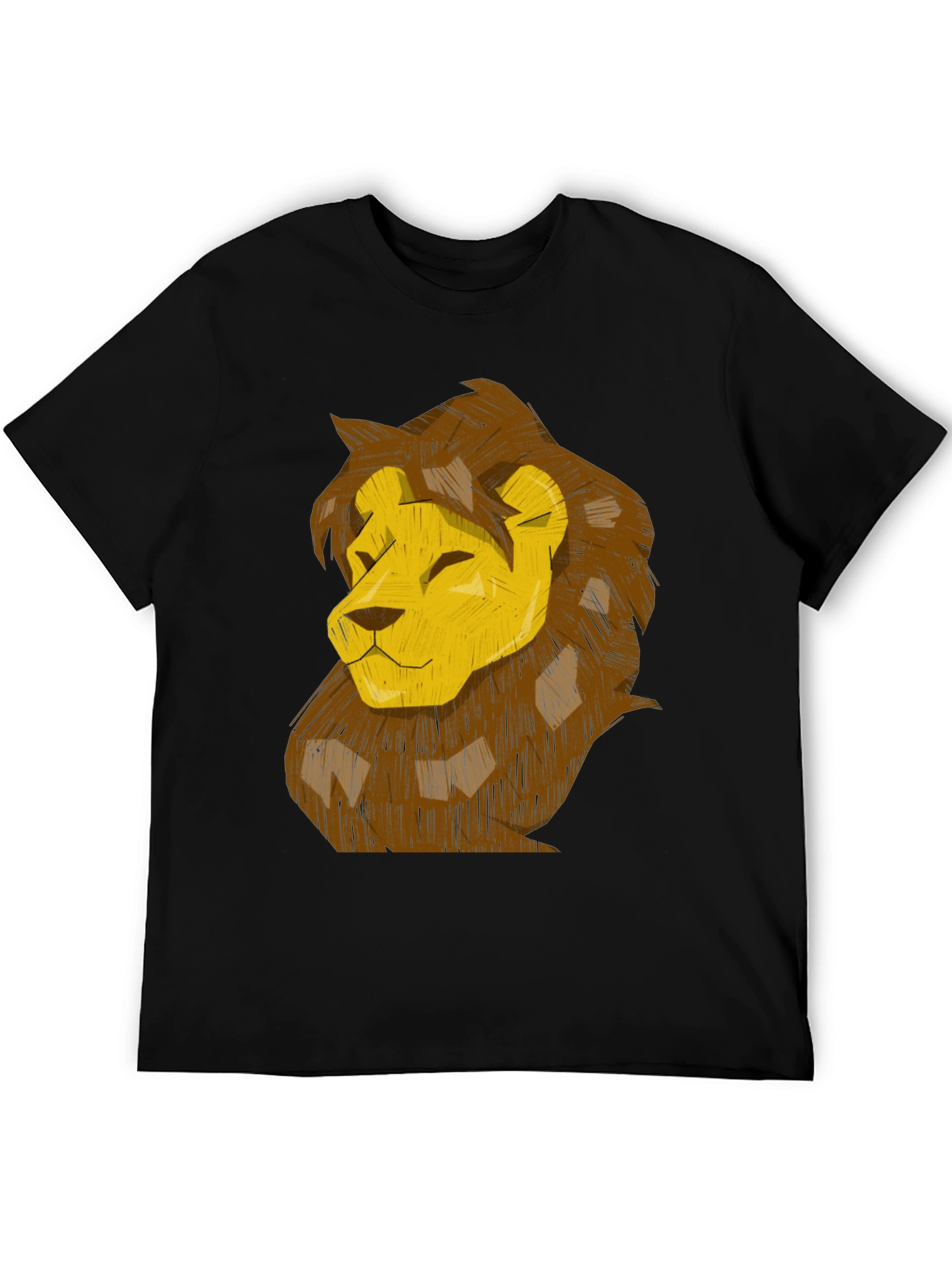 Lion Graphic Print T-Shirt - Stylish Casual Wear