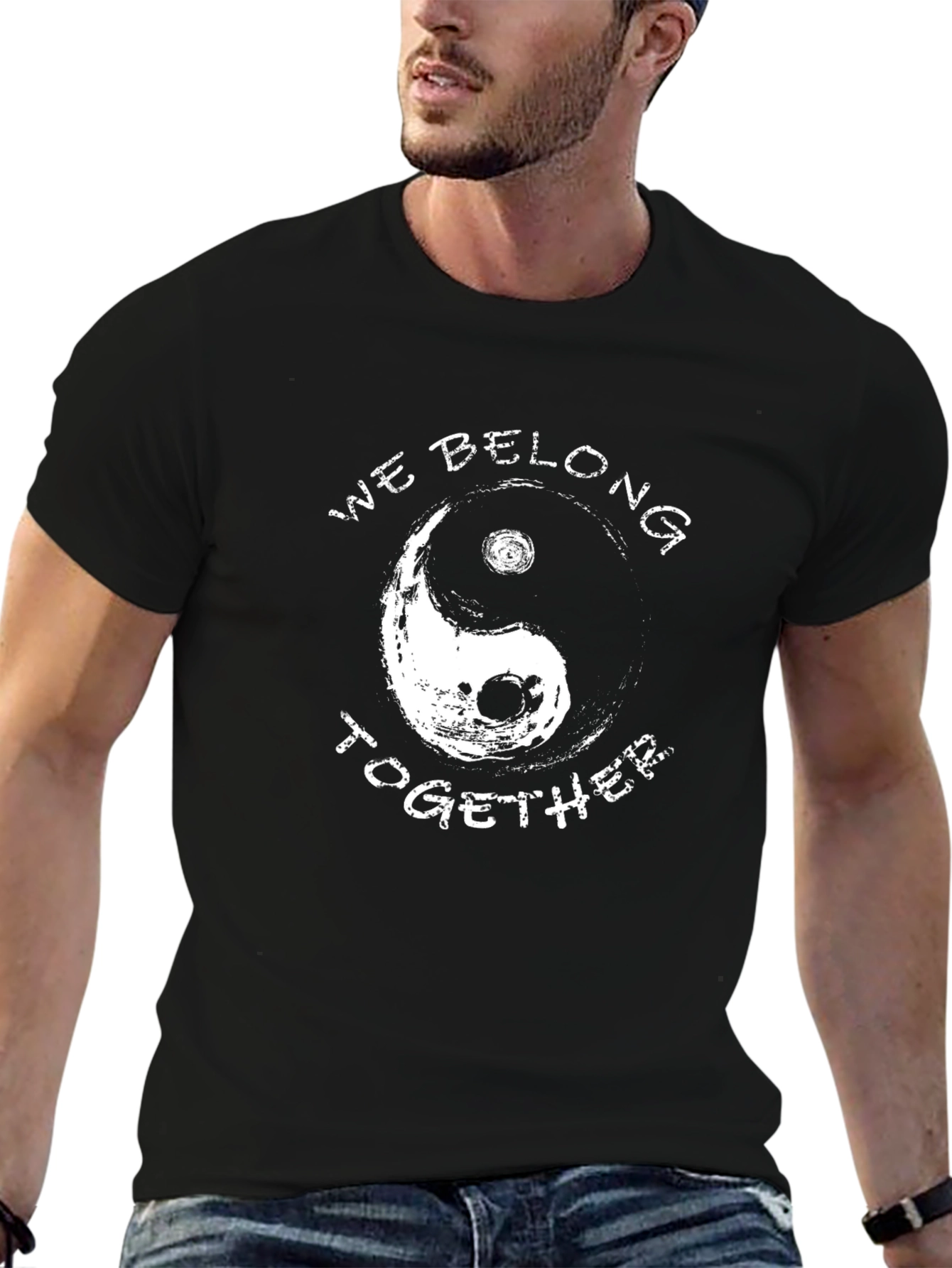 Yin Yang We Belong Together Graphic T-Shirt