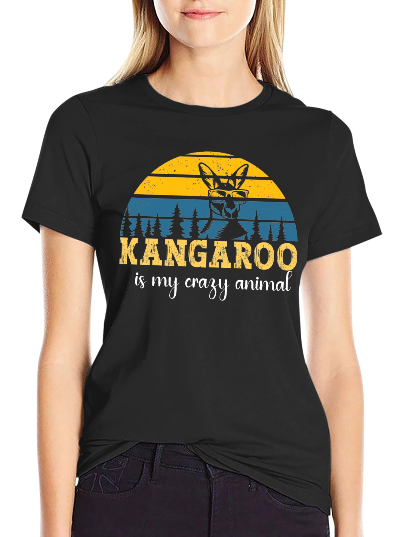 Kangaroo is My Crazy Animal T-Shirt
