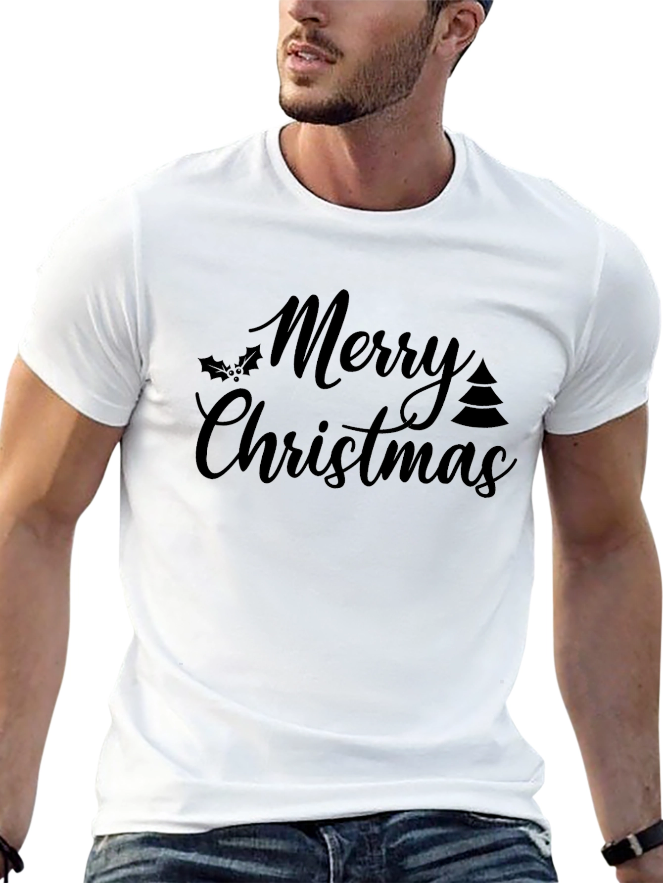 Merry Christmas Graphic T-Shirt Holiday Tee