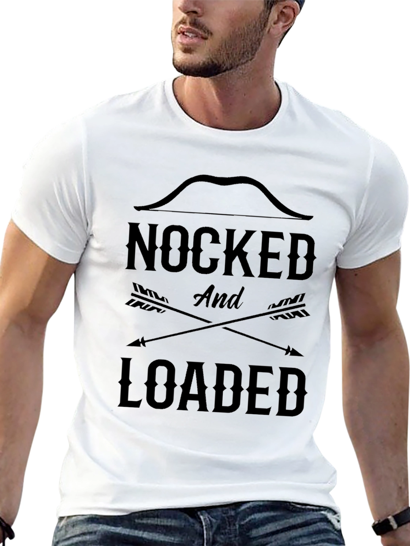 Nocked and Loaded Graphic Tee - Black