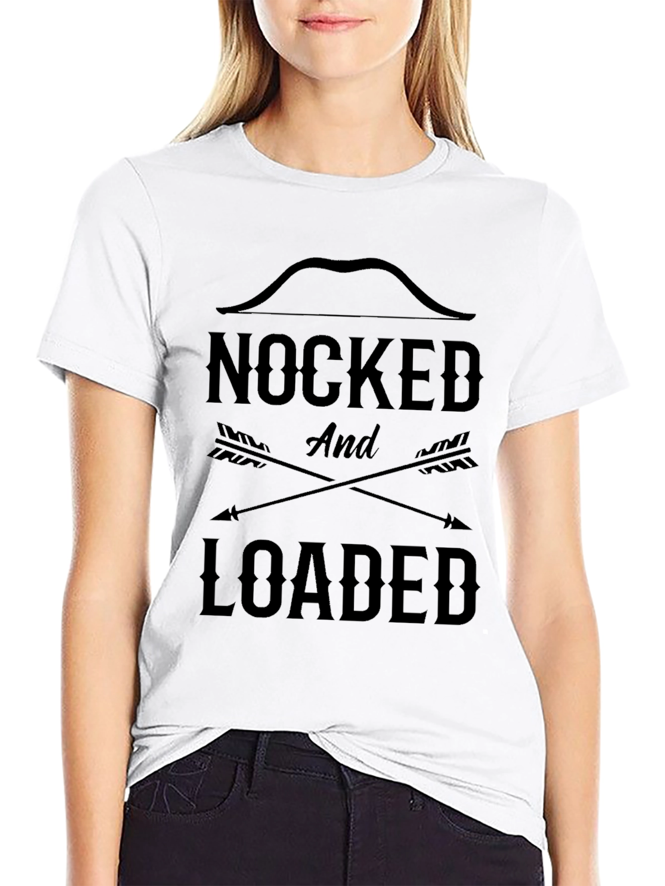 Nocked and Loaded Graphic Tee - Black