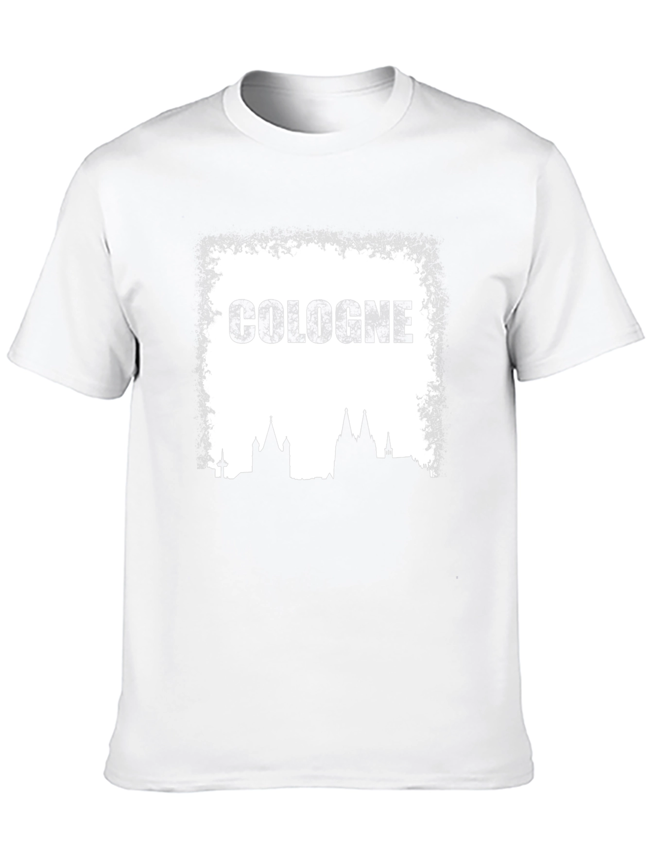 Cologne Skyline Graphic T-Shirt - Black