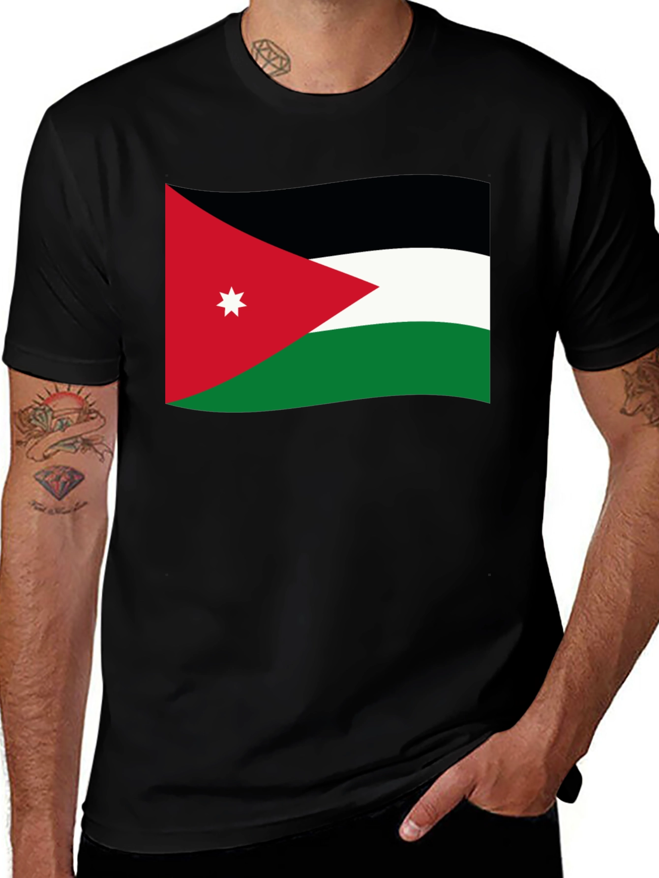 Jordan Flag Graphic Black T-Shirt